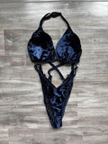 Practice Posing Suit - Navy Velvet