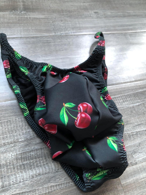 Custom Men's Bodybuilding Competition Trunks - Cherries