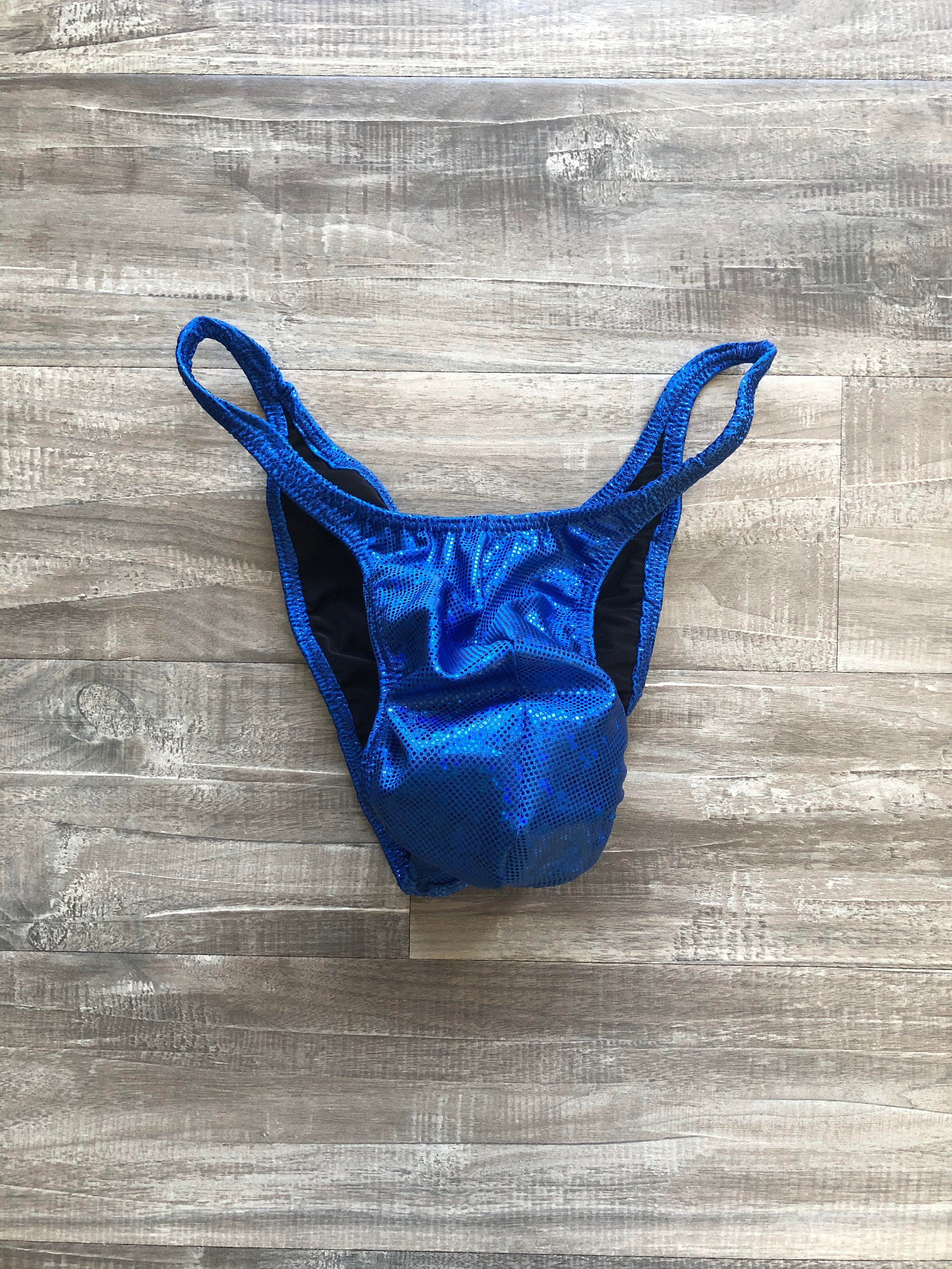 Custom Men's Bodybuilding Competition Trunks - Royal Blue