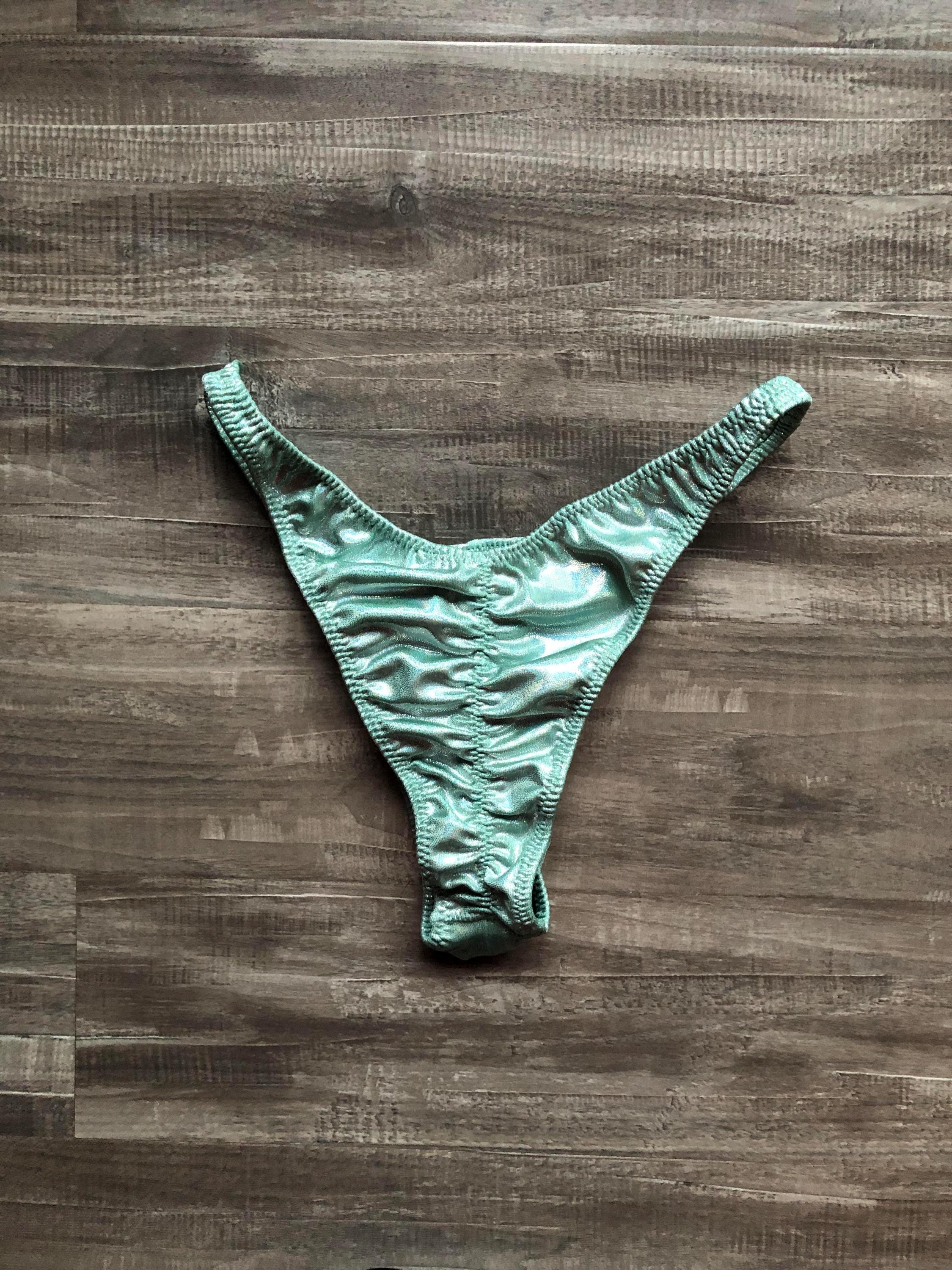 Custom Men's Bodybuilding Competition Trunks - Seafoam