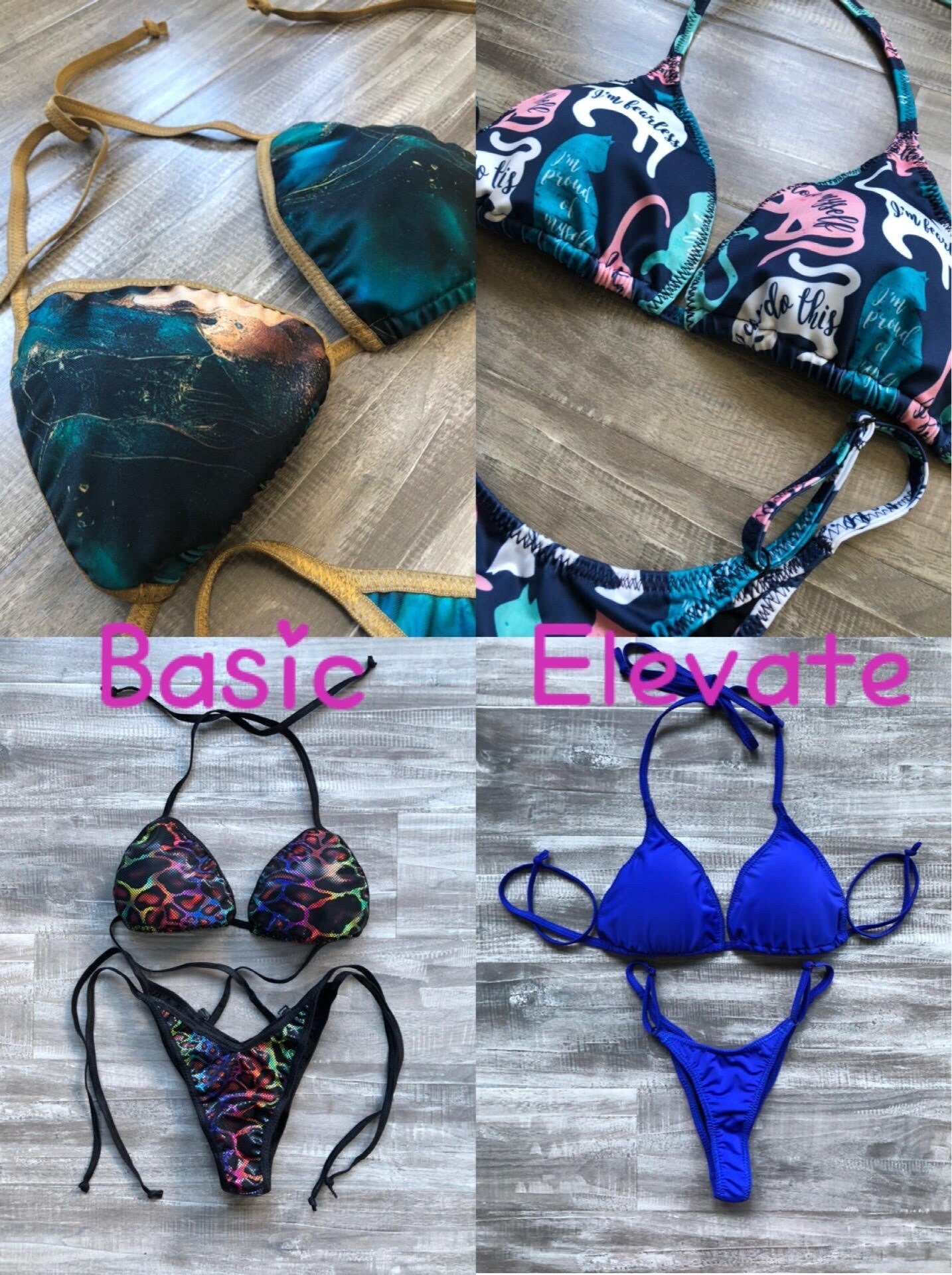 Practice Posing Suit - Distressed Blue Velvet