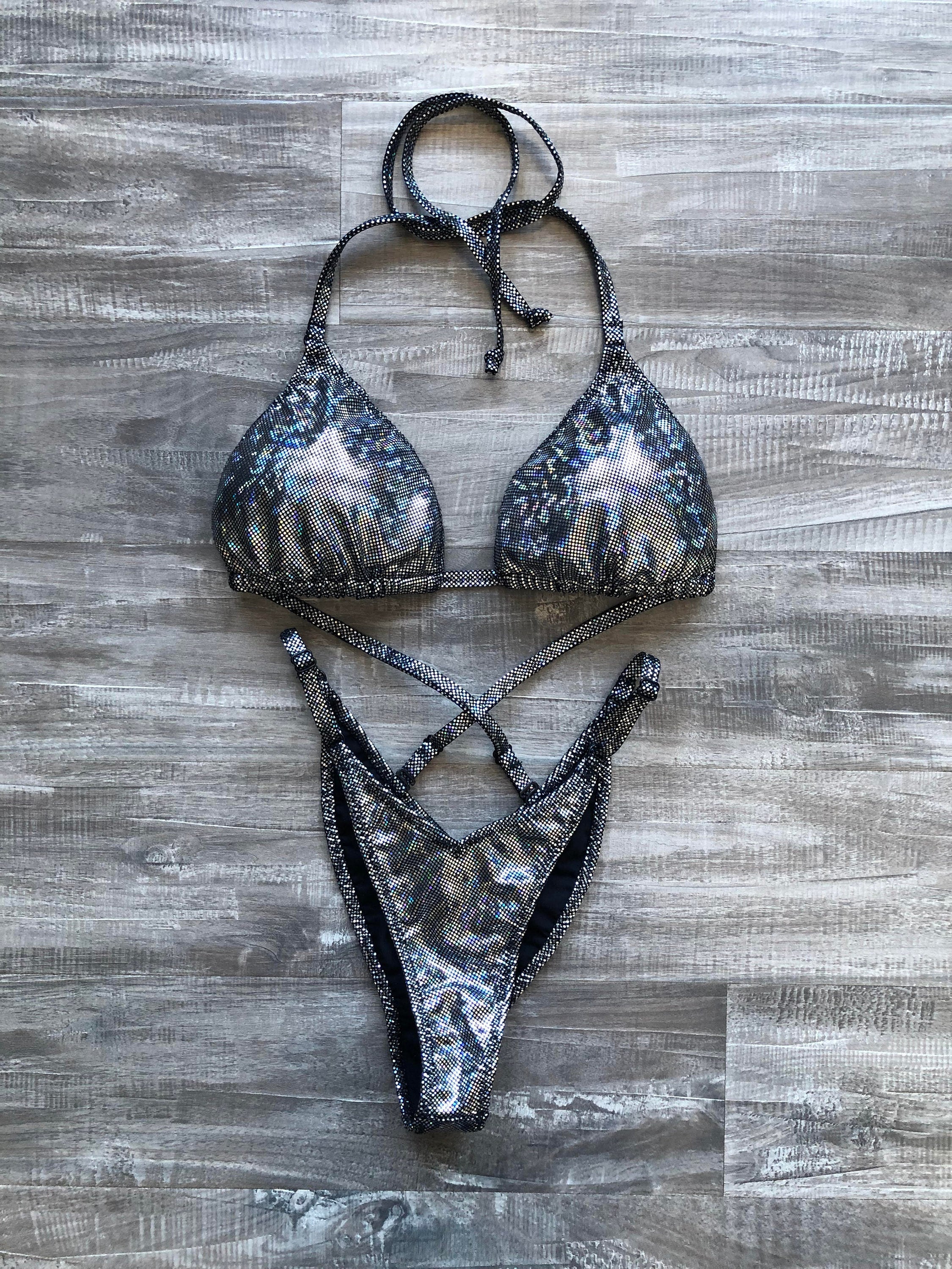 Practice Posing Suit - Black Silver