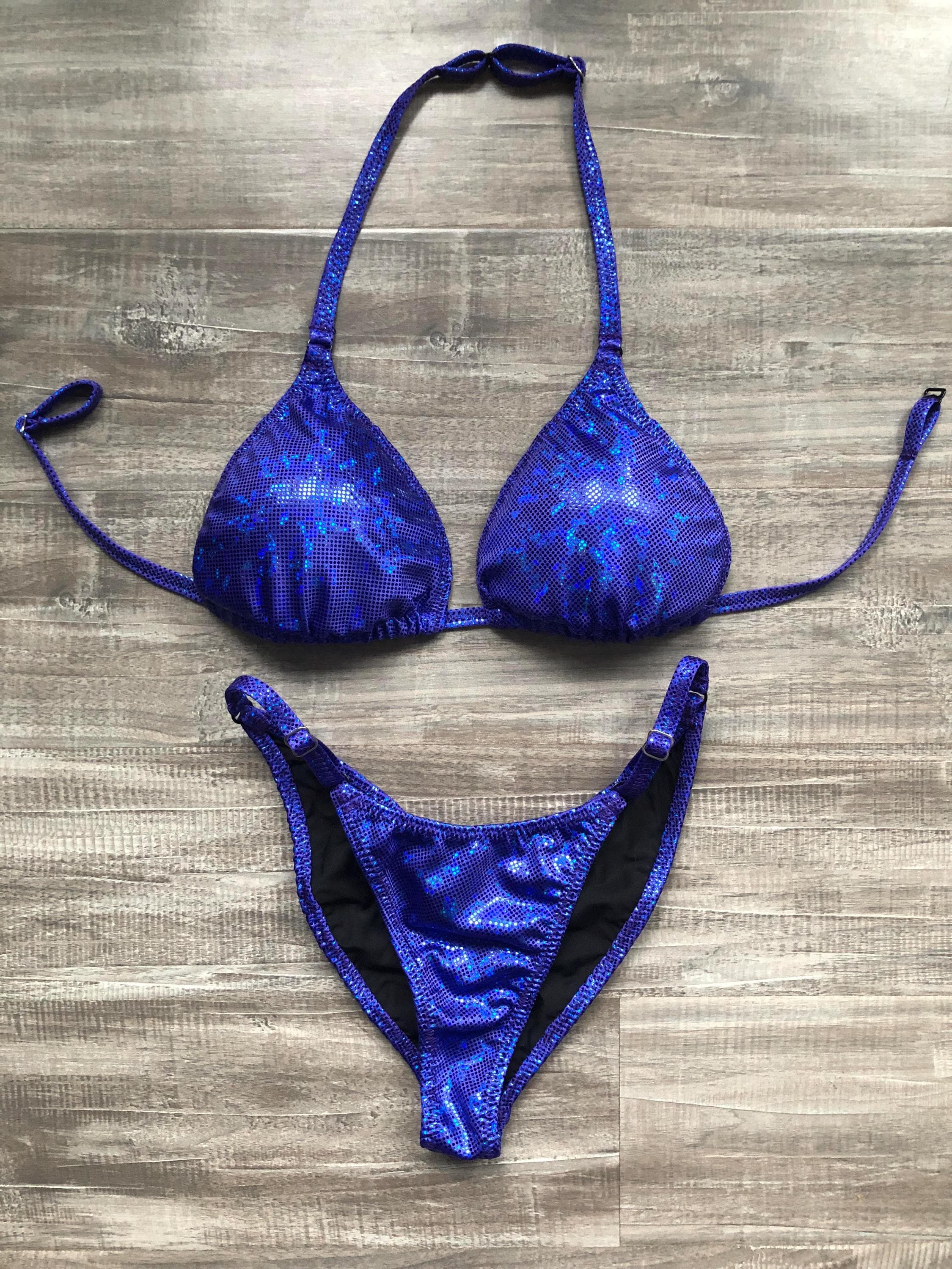 Fit Model Custom Competition Suit - Blue Purple