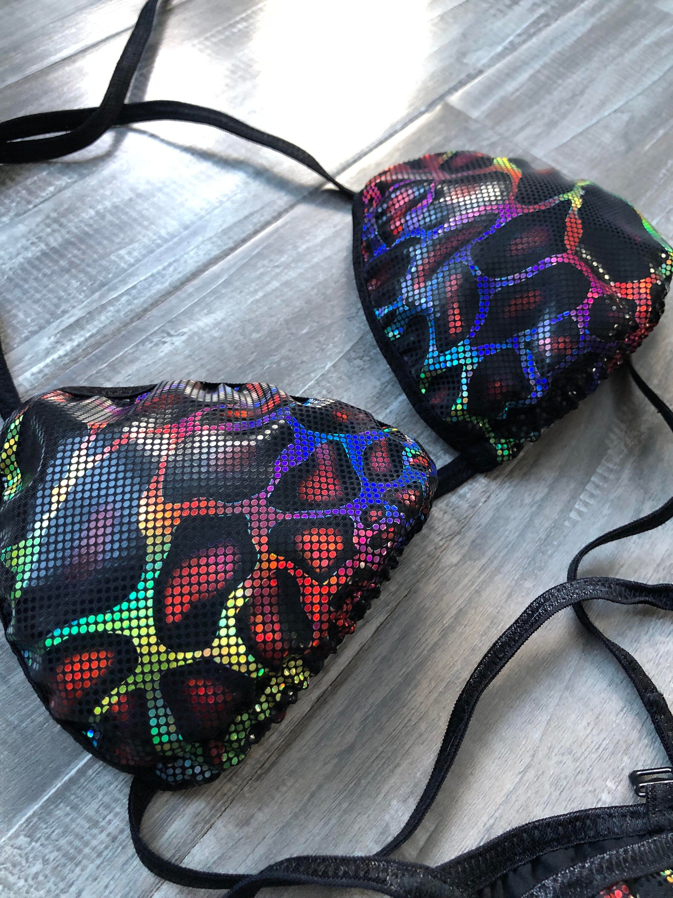 Practice Posing Suit - Snakeskin Rainbow