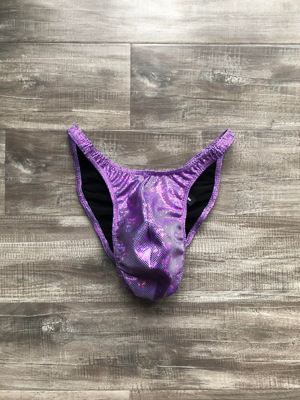 Custom Men's Bodybuilding Competition Trunks - Light Purple
