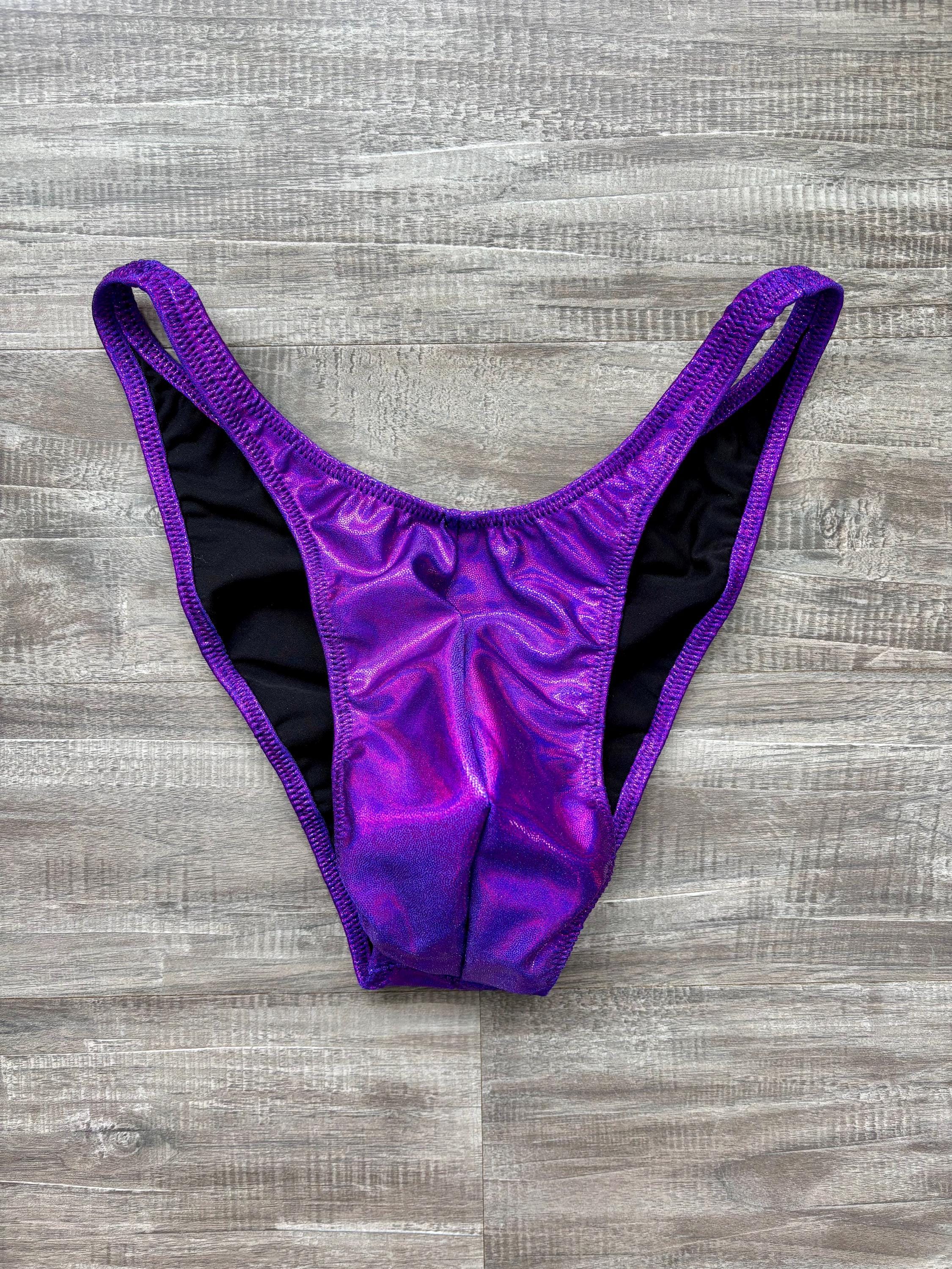 Custom Men's Bodybuilding Competition Trunks - Fuchsia Shimmer
