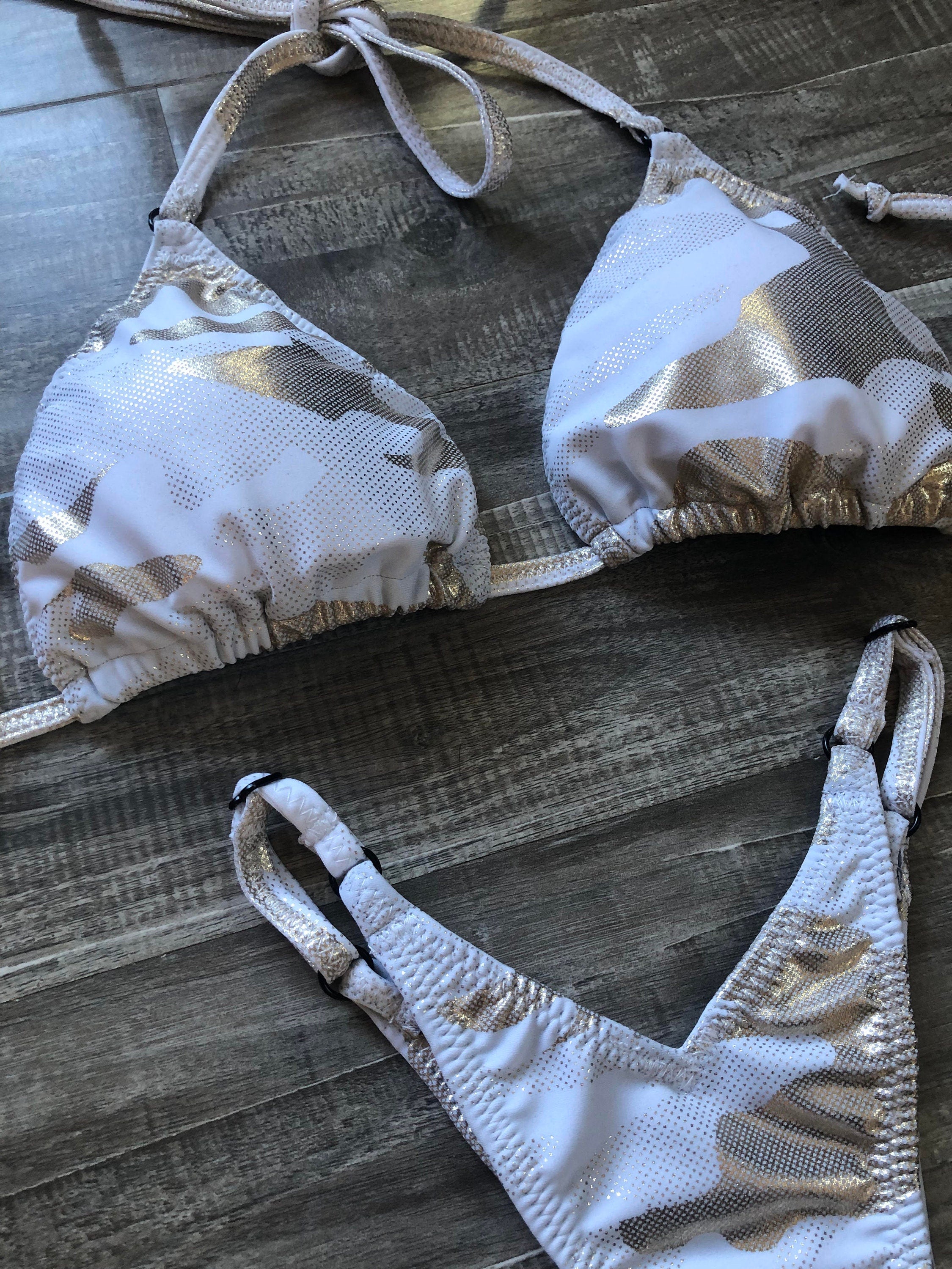 Practice Posing Suit - White Gold Camo