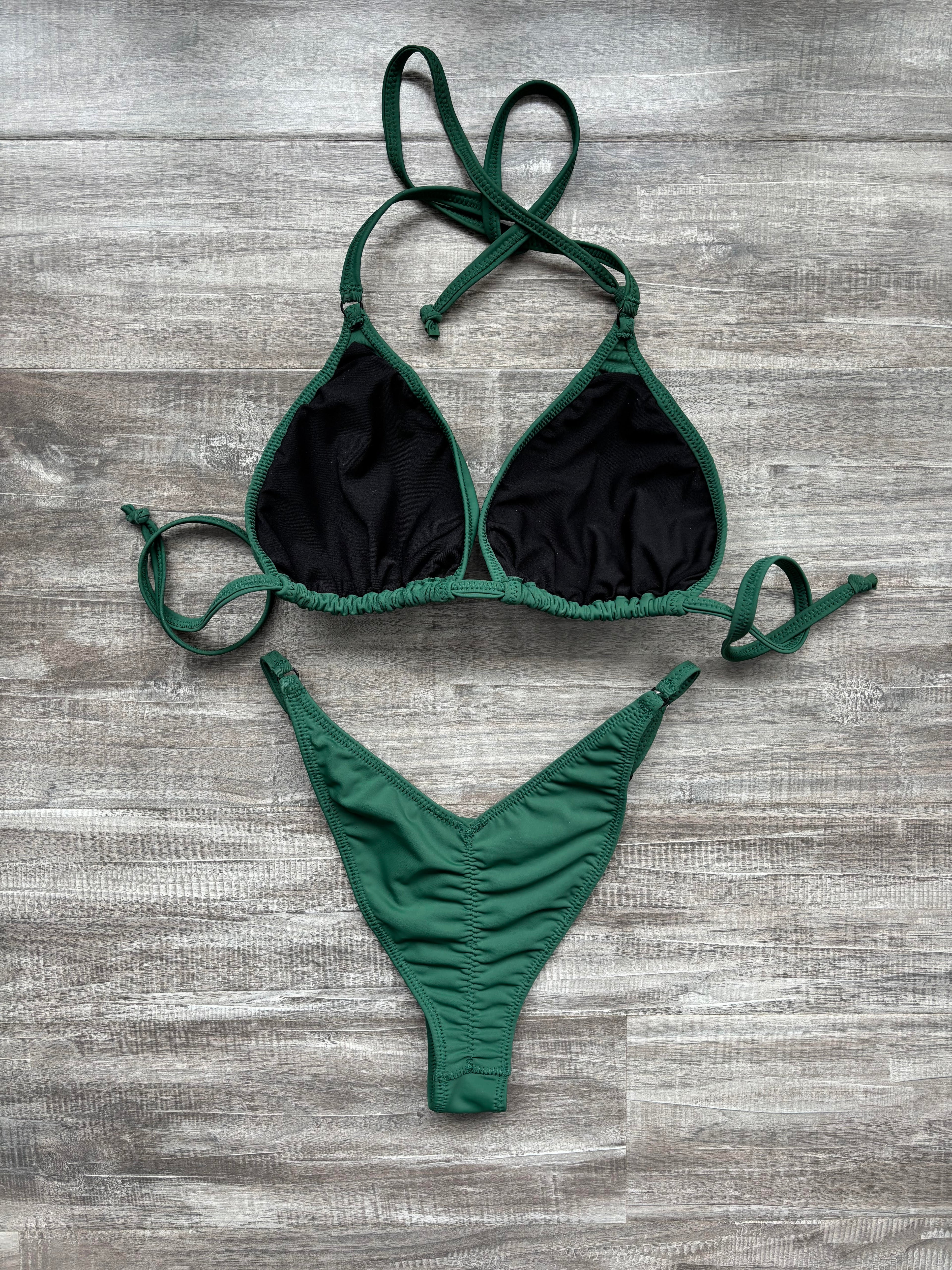 Fit Model Custom Competition Suit - Matte Forest Green
