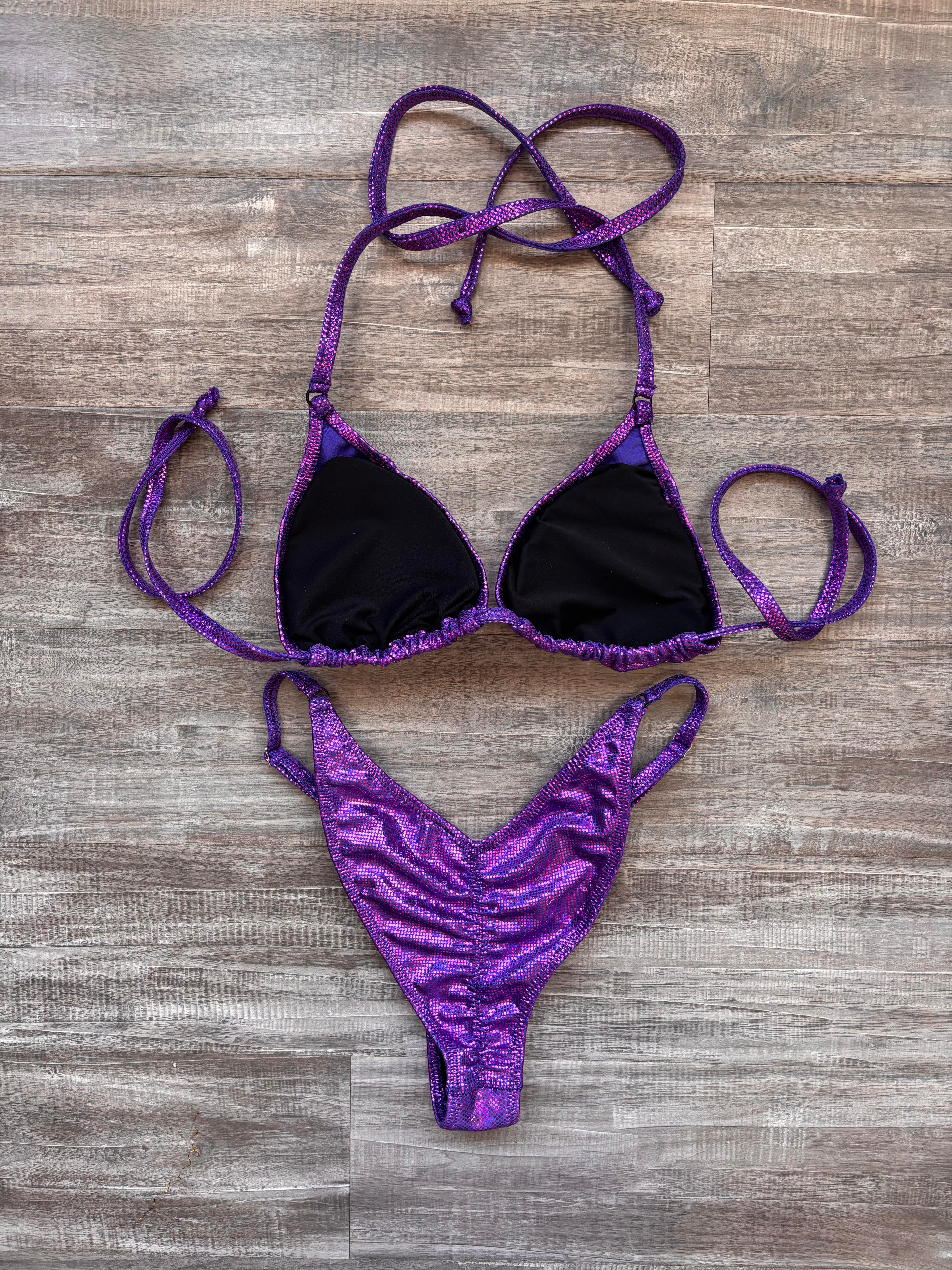Fit Model Custom Competition Suit - Purple Fuchsia