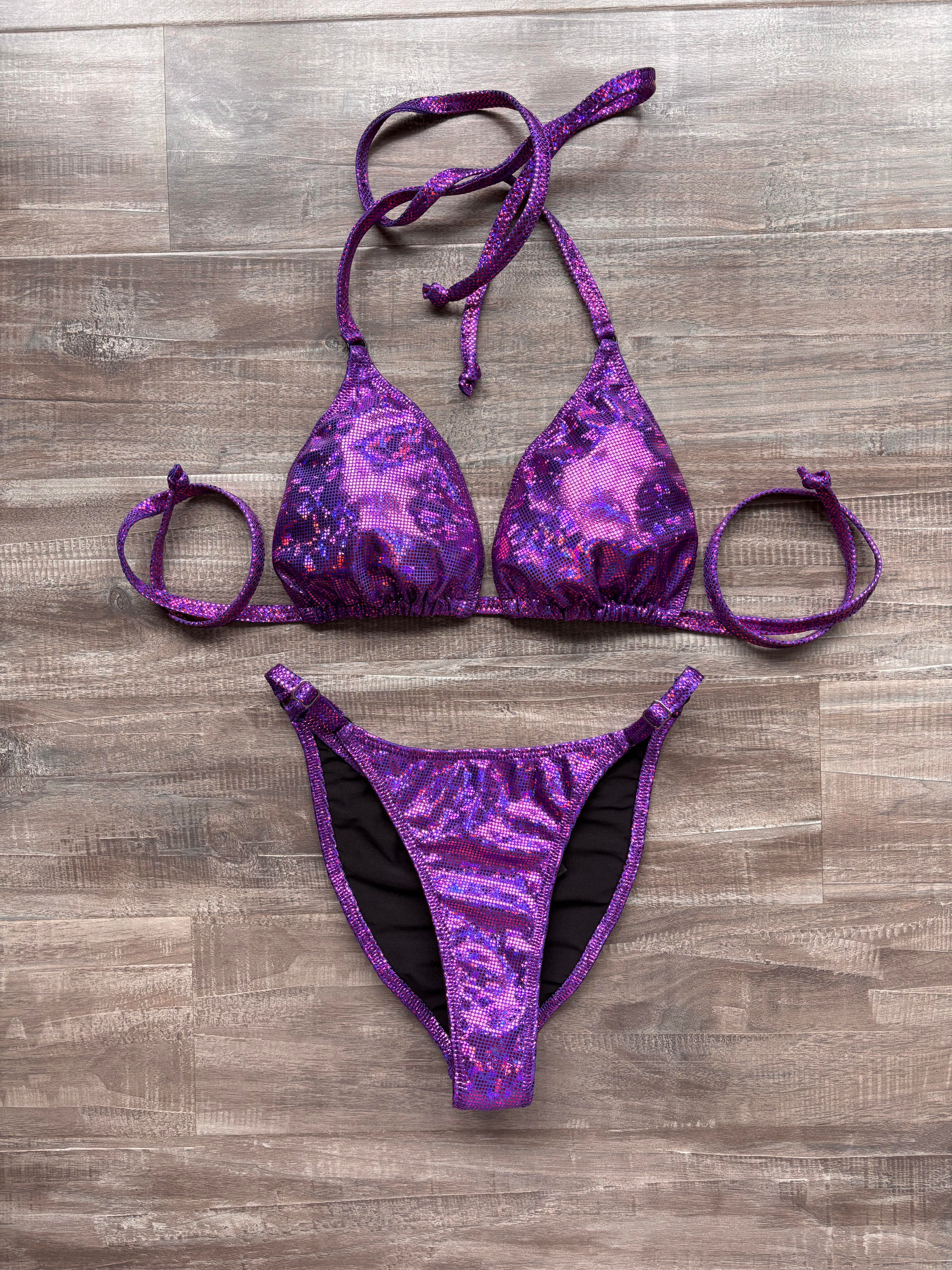Fit Model Custom Competition Suit - Purple Fuchsia