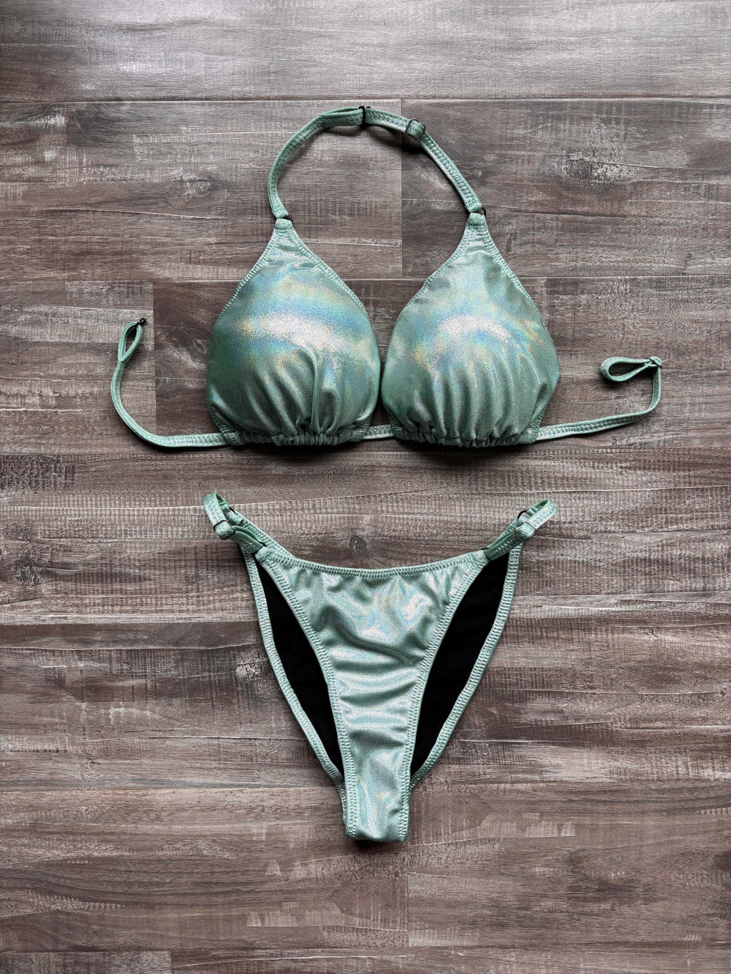 Fit Model Custom Competition Suit - Seafoam Shimmer