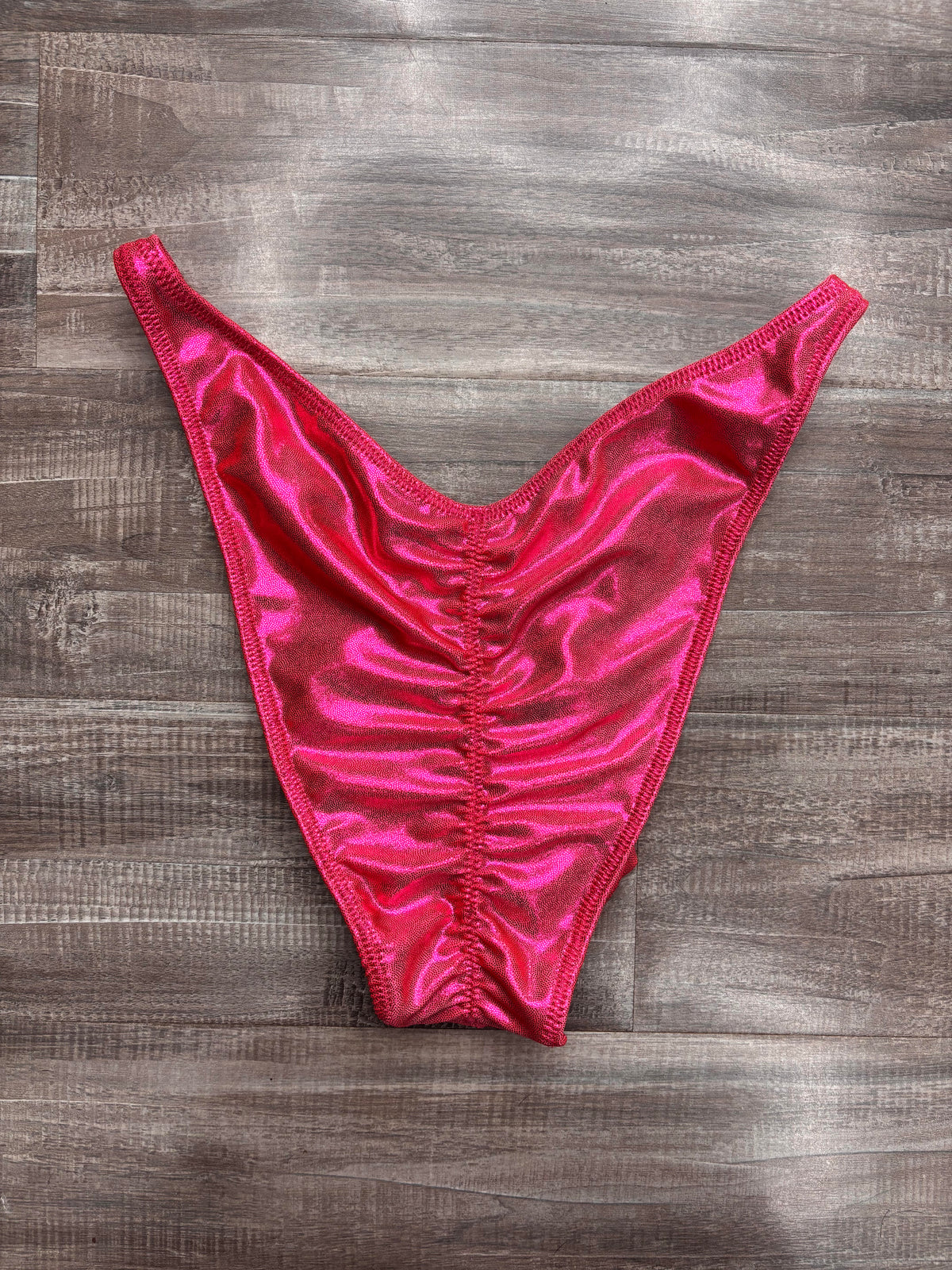 Custom Men's Bodybuilding Competition Trunks - Coral Shimmer