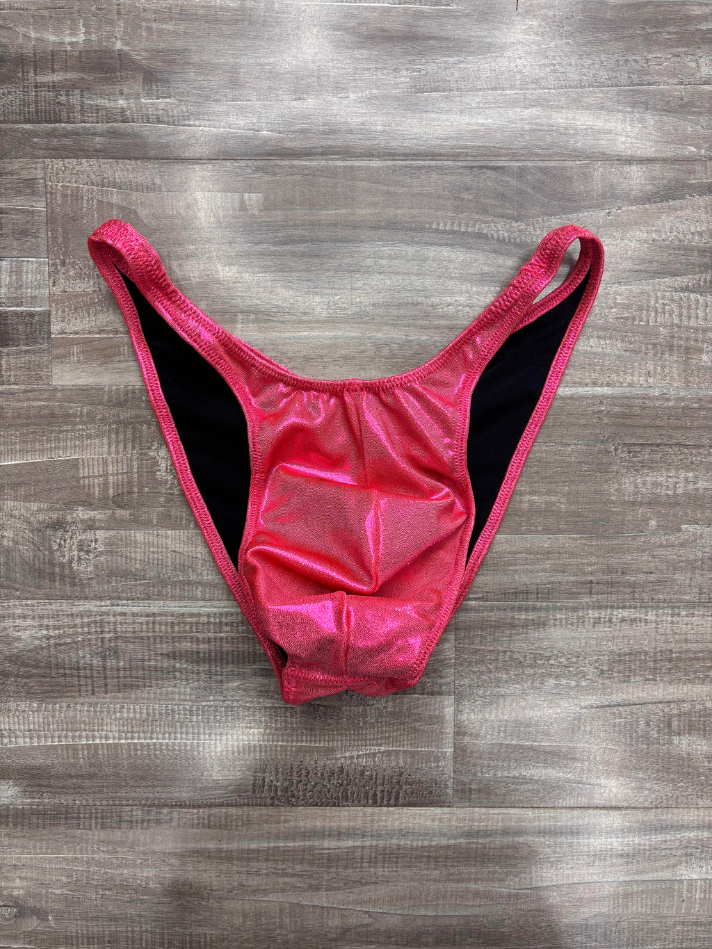 Custom Men's Bodybuilding Competition Trunks - Coral Shimmer