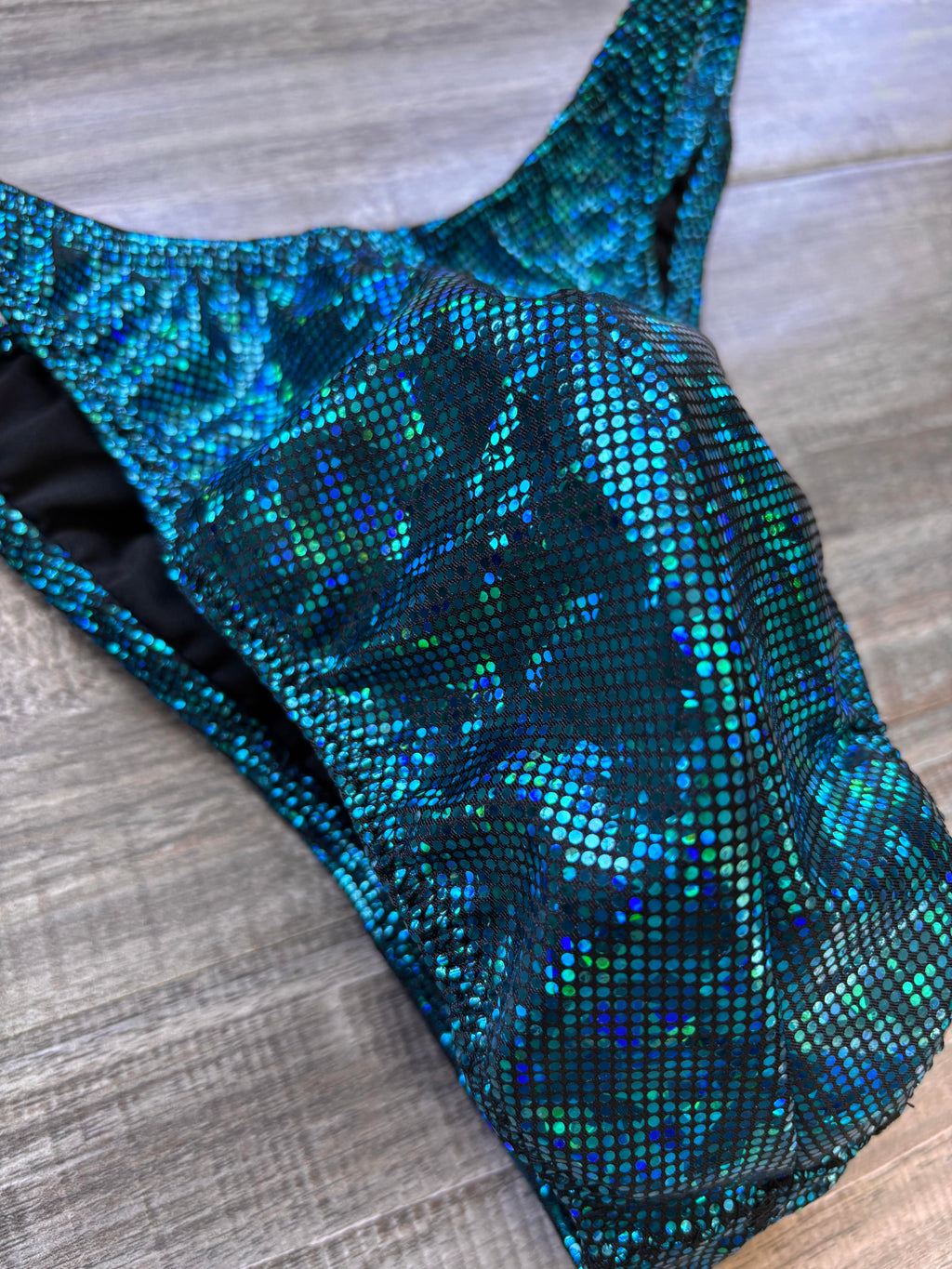 Custom Men's Bodybuilding Competition Trunks - Dark Teal