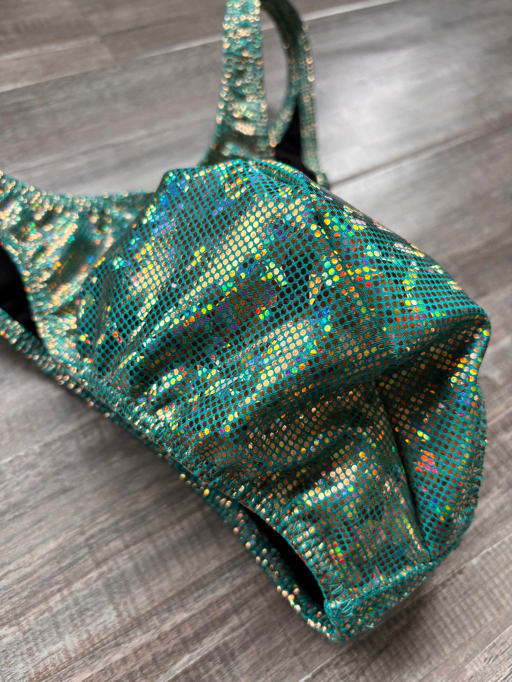 Custom Men's Bodybuilding Competition Trunks - Light Green