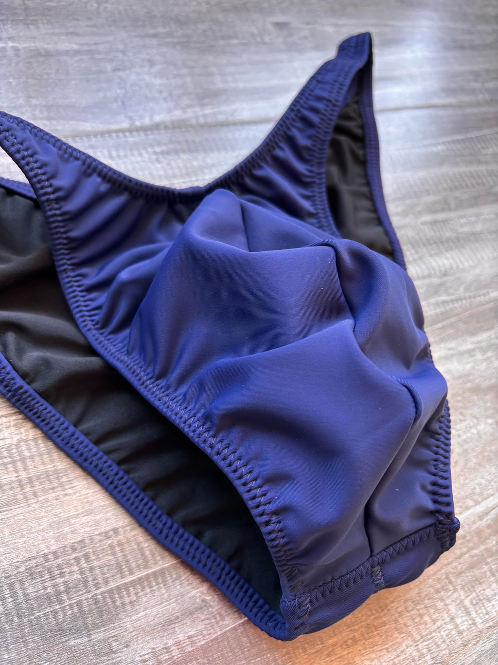 Custom Men's Bodybuilding Competition Trunks - Matte Navy Blue