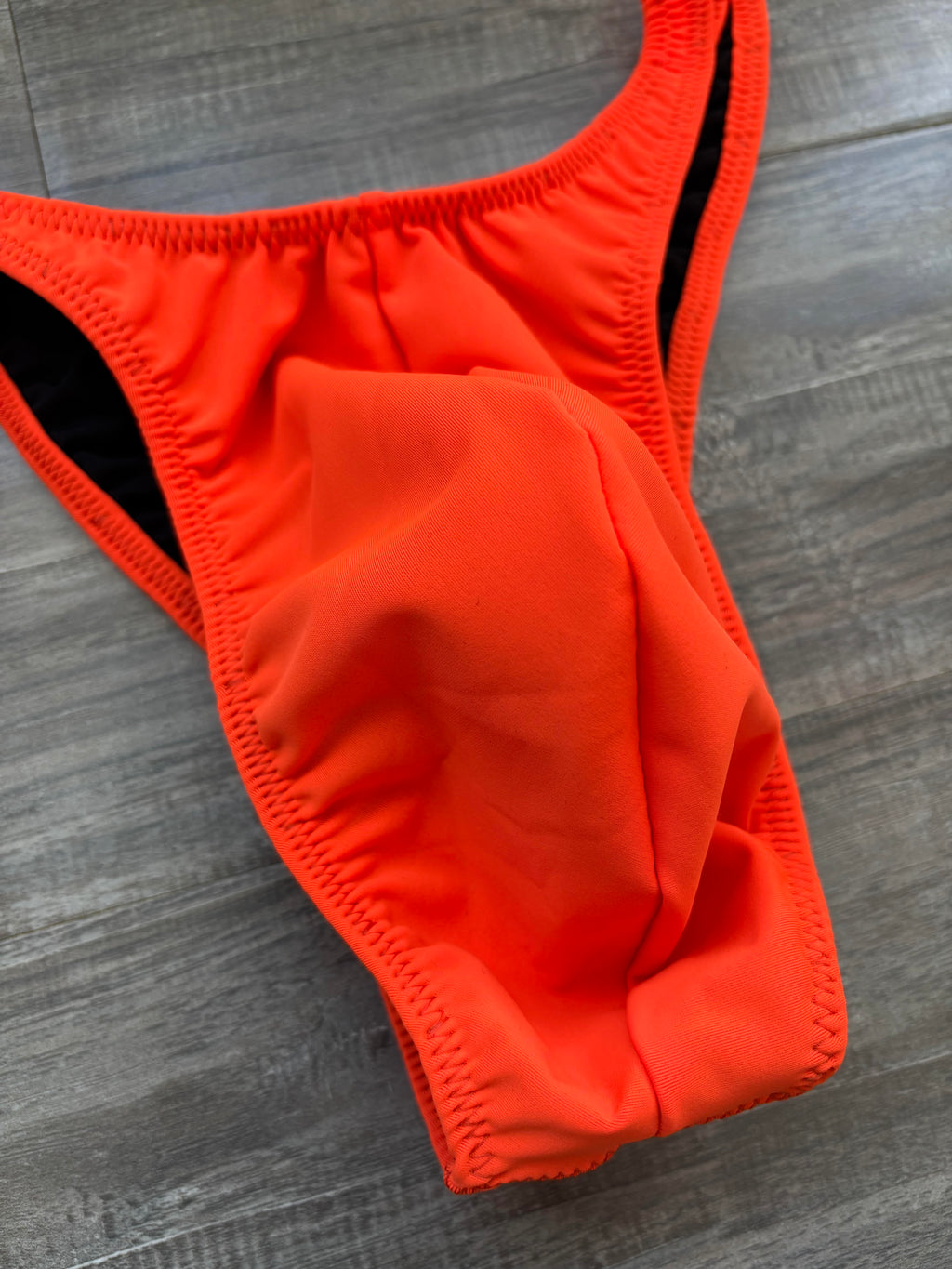 Custom Men's Bodybuilding Competition Trunks - Matte Orange
