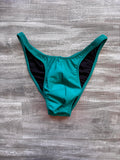Custom Men's Bodybuilding Competition Trunks - Matte Peacock