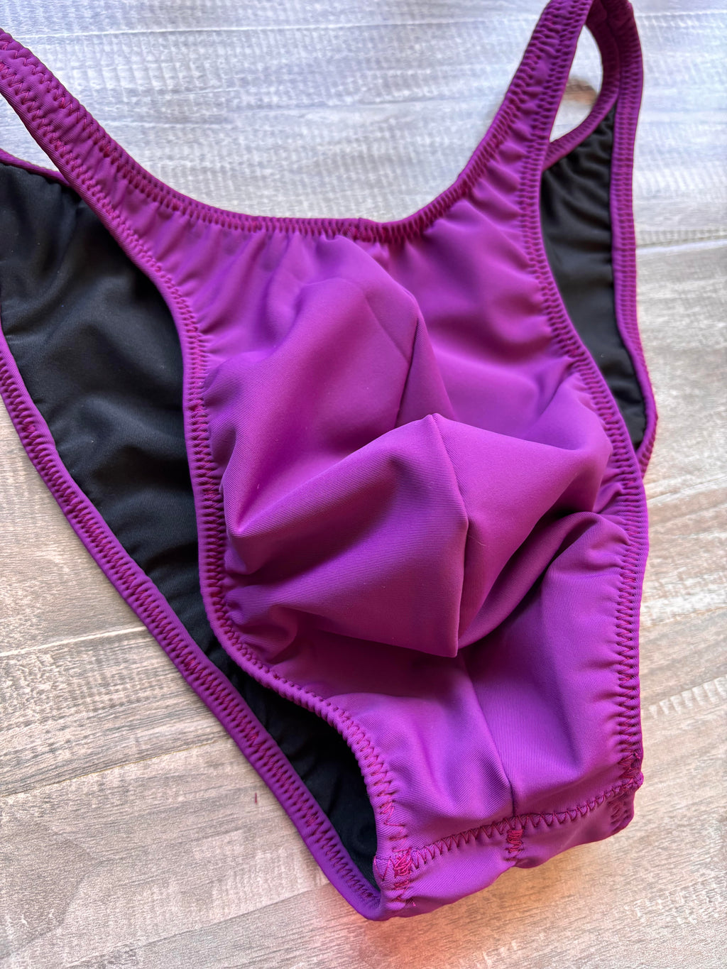 Custom Men's Bodybuilding Competition Trunks - Matte Plum