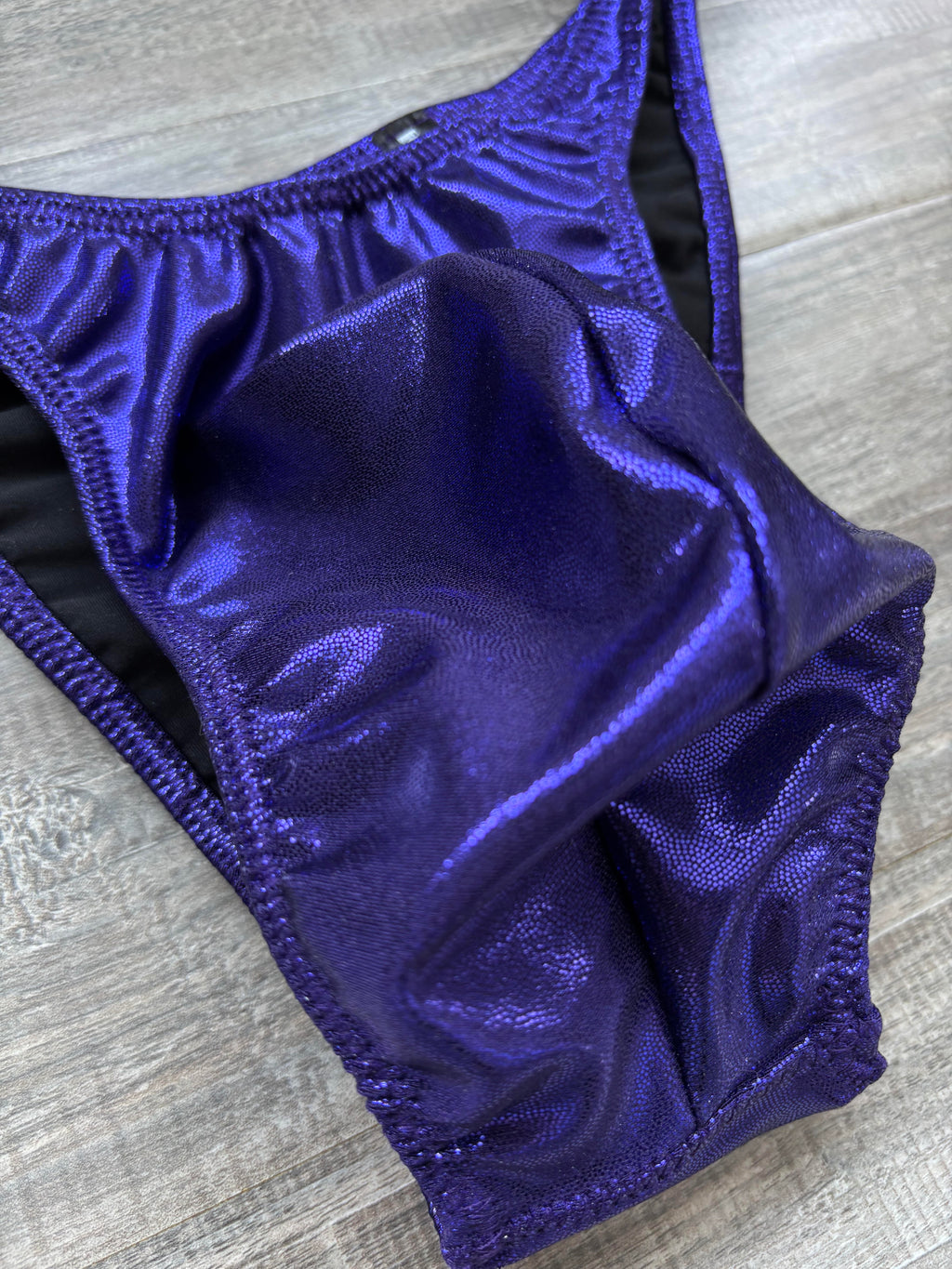 Custom Men's Bodybuilding Competition Trunks - Plum Purple