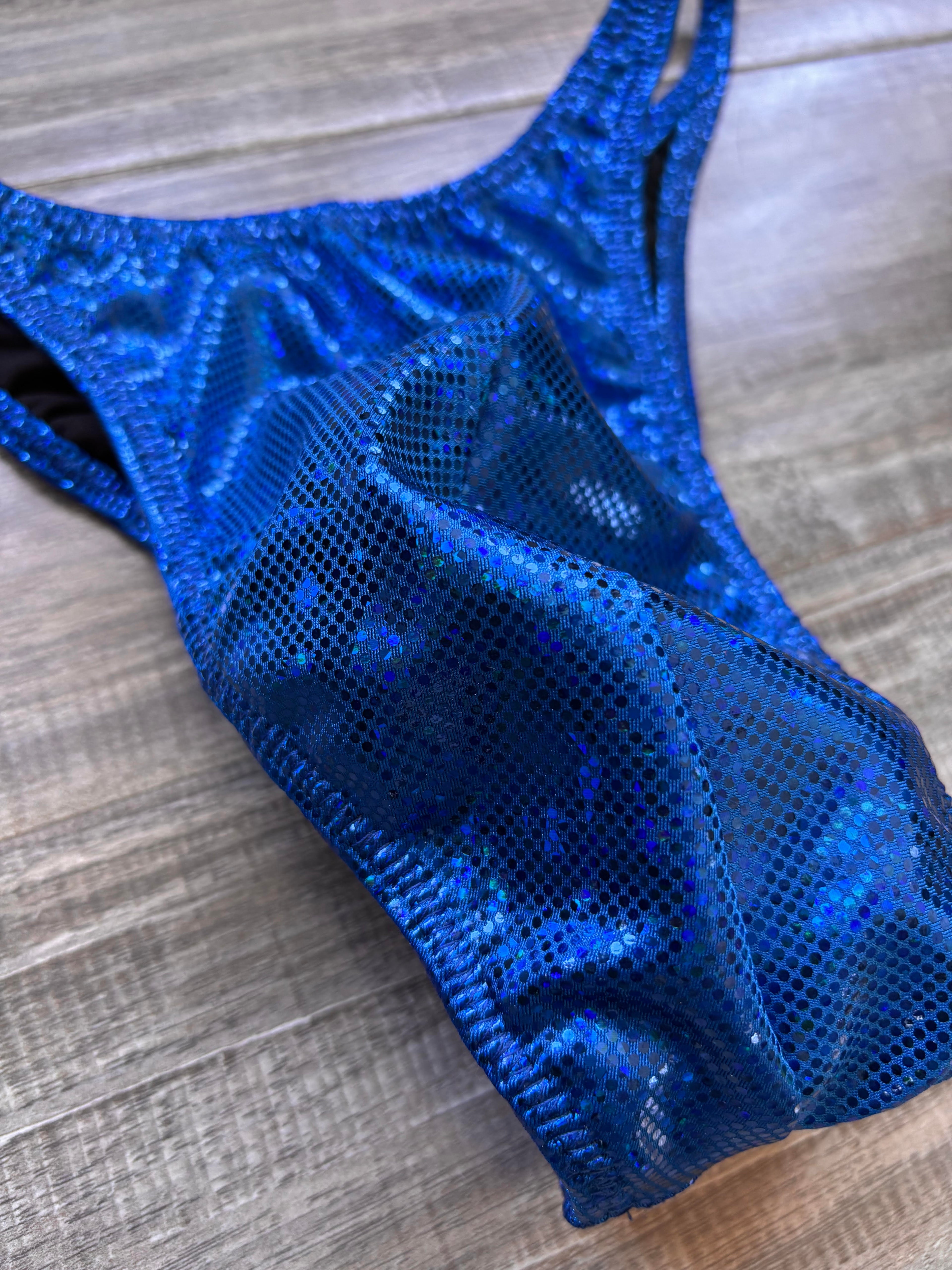 Custom Men's Bodybuilding Competition Trunks - Royal Blue