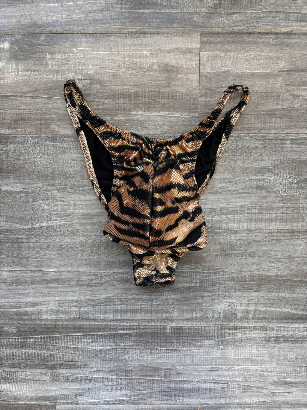 Custom Men's Bodybuilding Competition Trunks - Tiger Striped