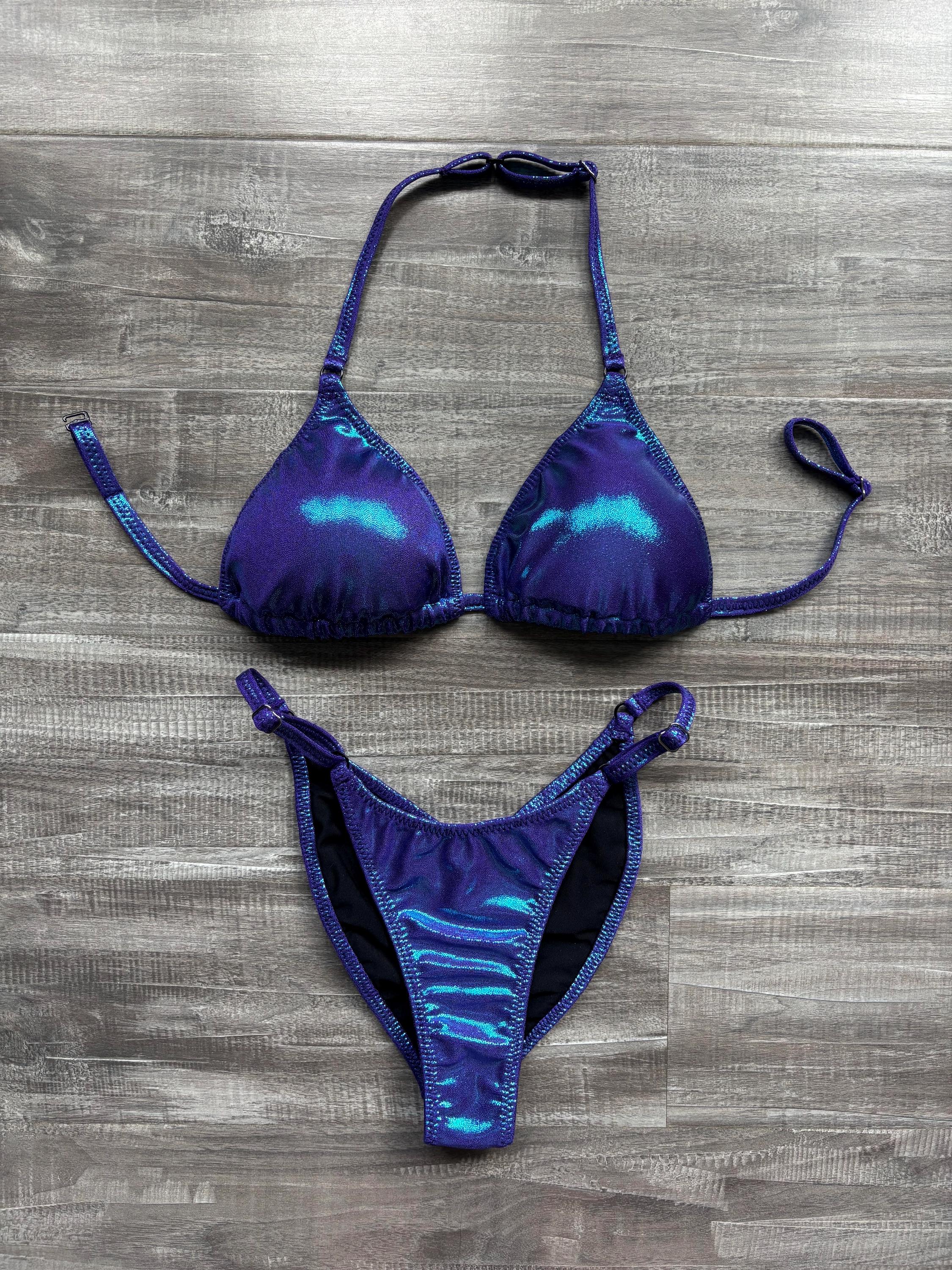 Fit Model Custom Competition Suit - Blue Purple Shimmer