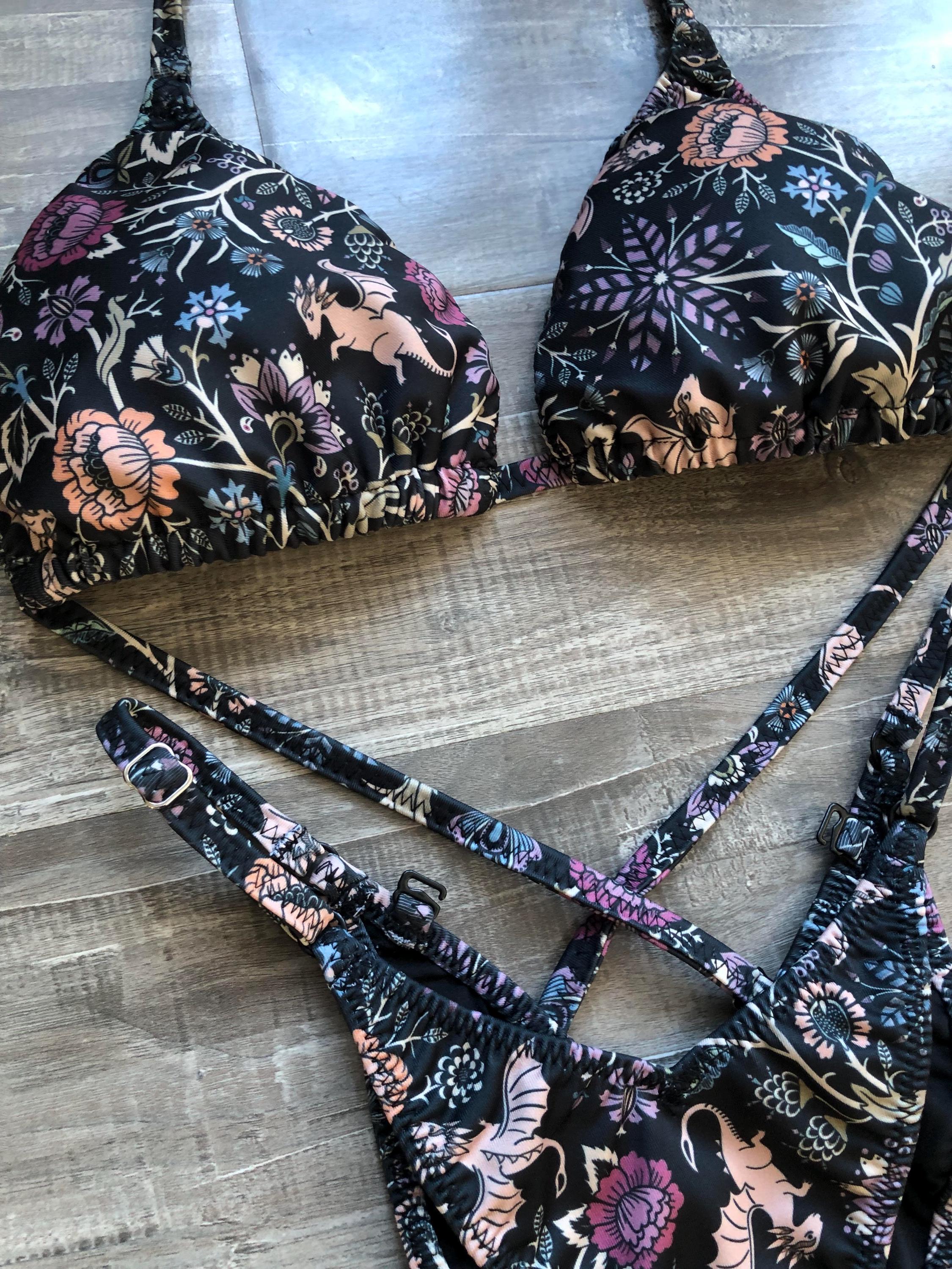 Practice Posing Suit - Floral Dragons