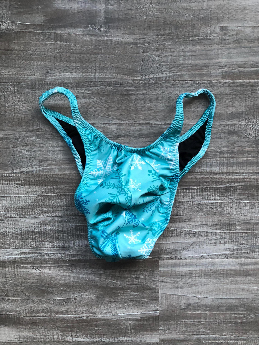 Custom Men's Bodybuilding Competition Trunks - Snowflakes