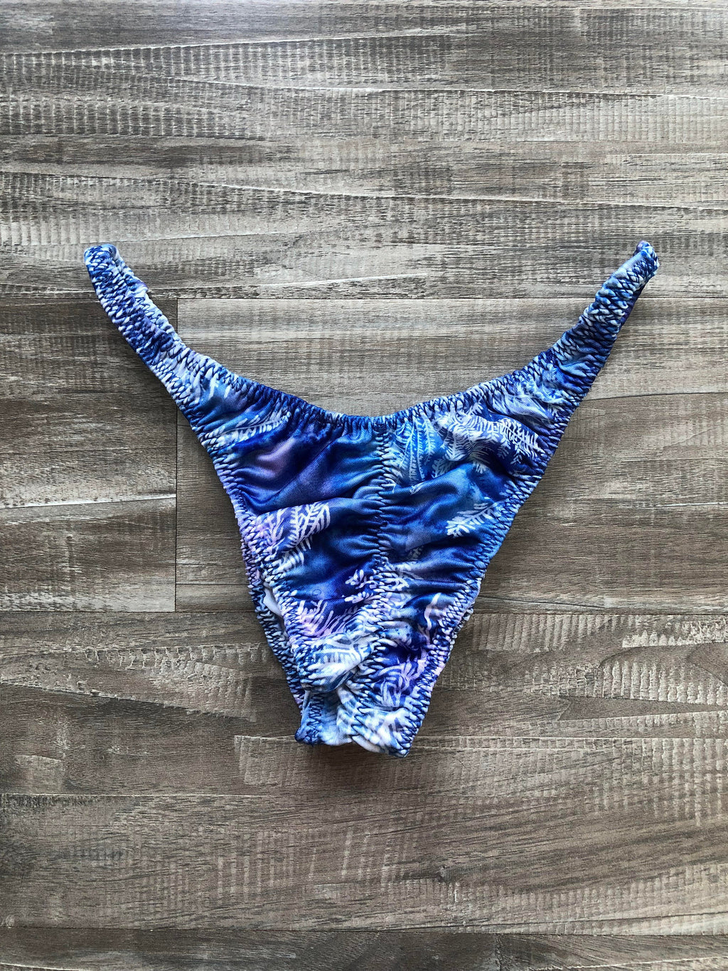 Custom Men's Bodybuilding Competition Trunks - Frost Flora Winter