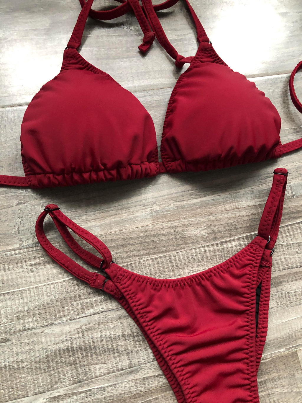 Practice Posing Suit - Matte Maroon