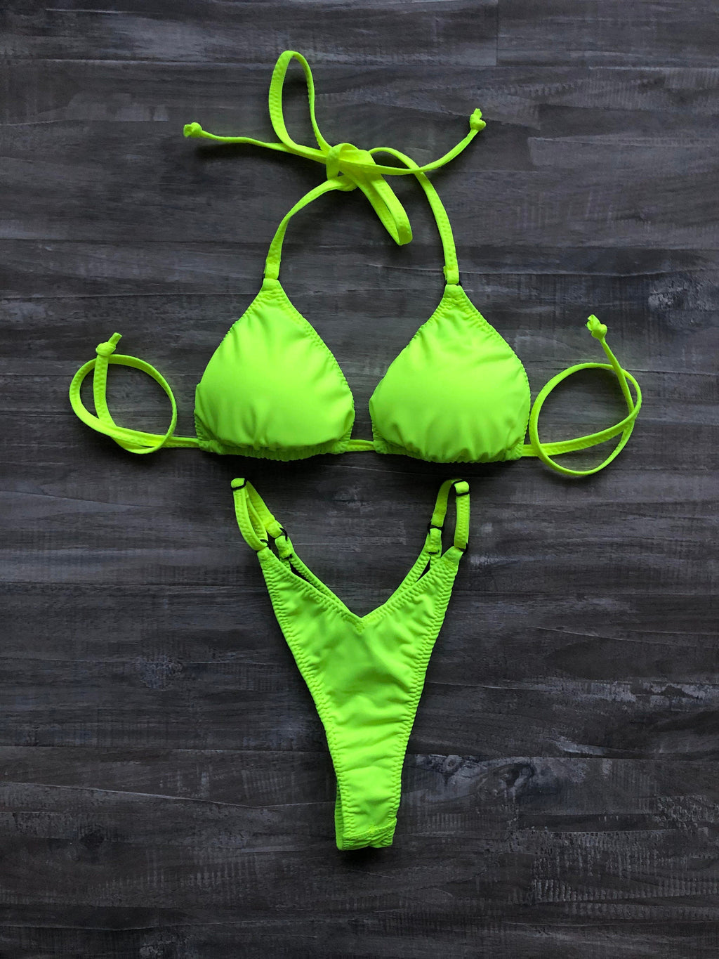 Practice Posing Suit - Neon Yellow