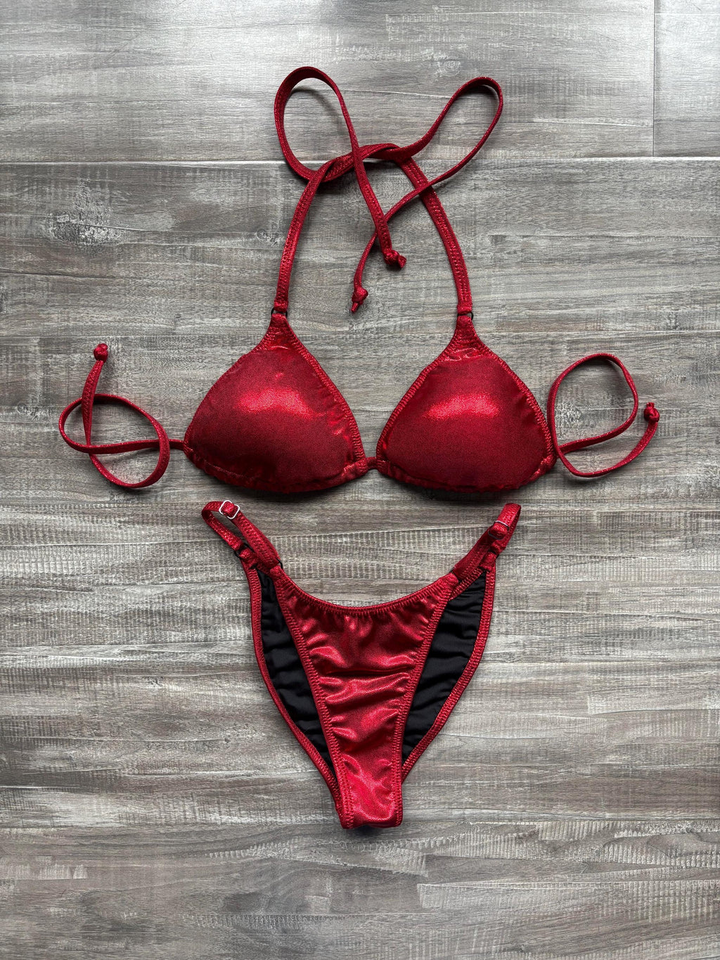 Fit Model Custom Competition Suit - Red Shimmer