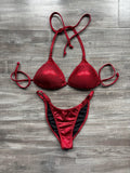 Fit Model Custom Competition Suit - Red Shimmer