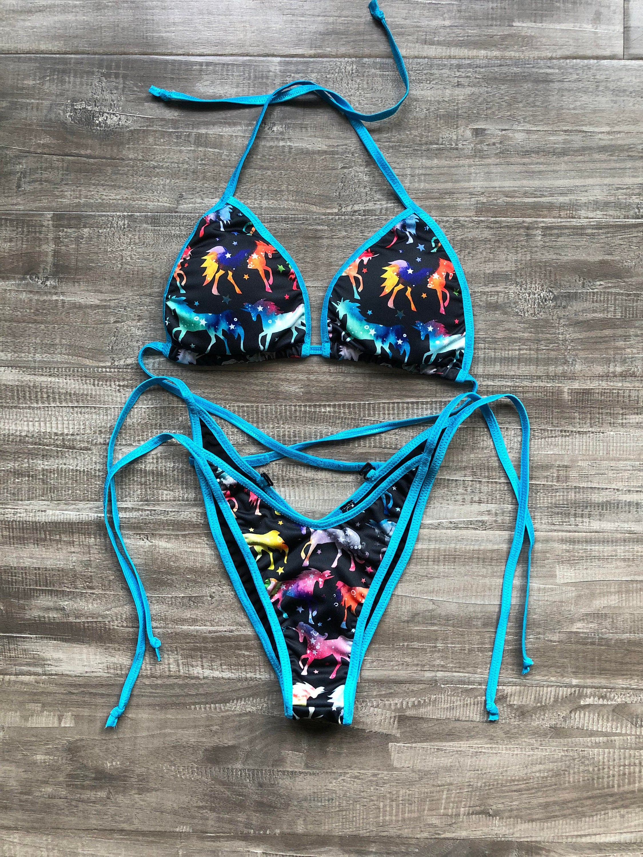 Practice Posing Suit - Rainbow Unicorns