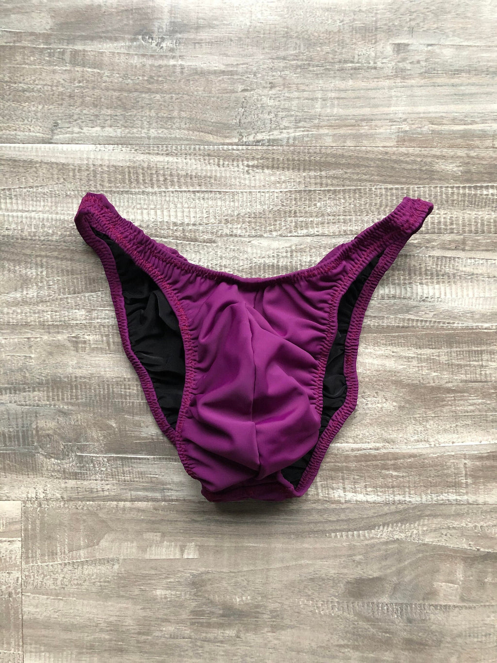 Custom Men's Bodybuilding Competition Trunks - Matte Plum