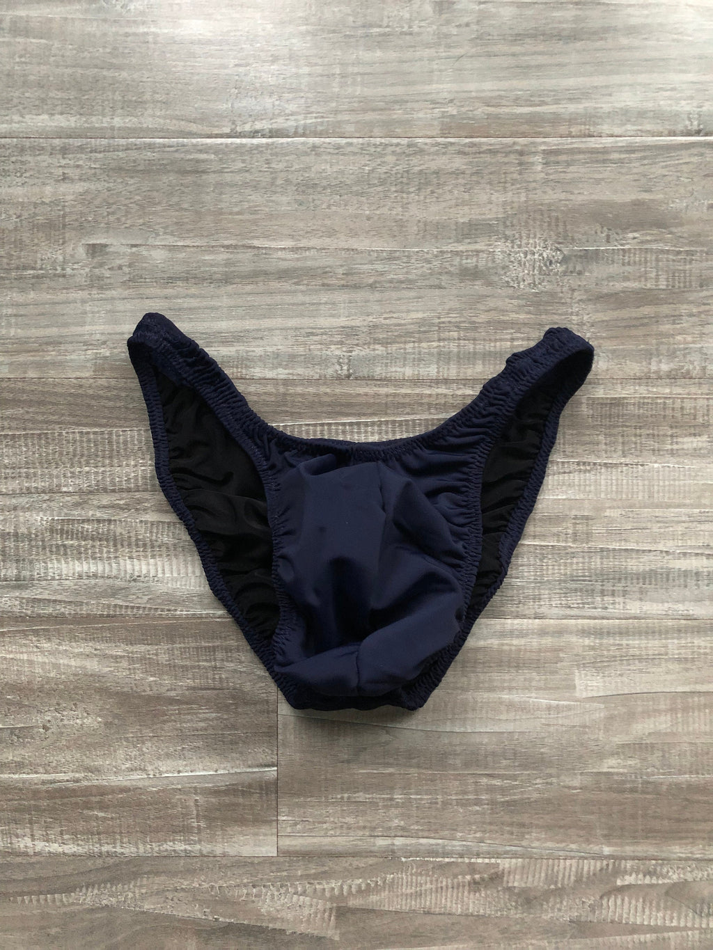 Custom Men's Bodybuilding Competition Trunks - Matte Navy Blue