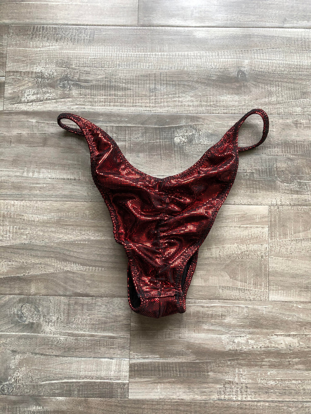 Custom Men's Bodybuilding Competition Trunks - Maroon