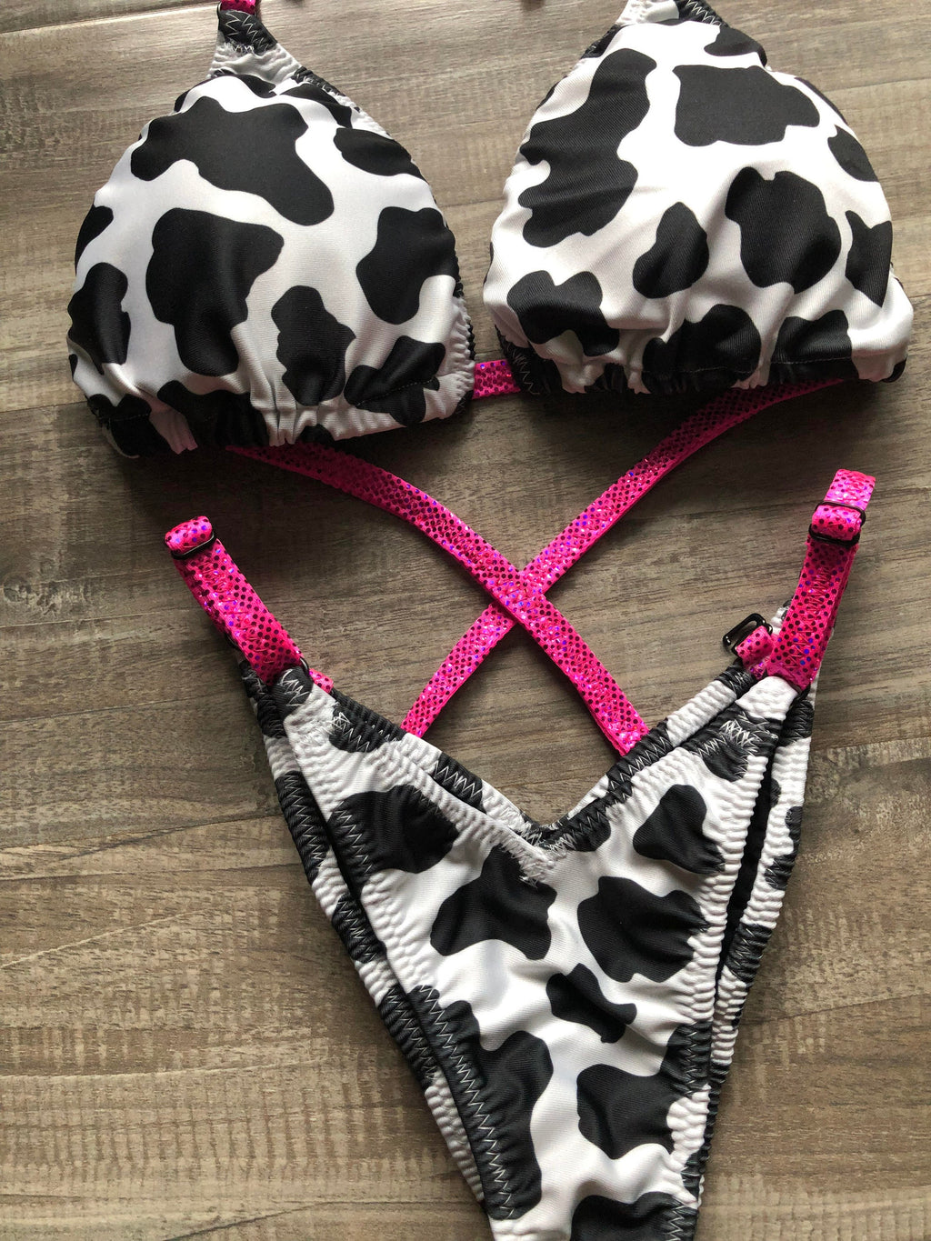 Practice Posing Suit - Cow Print - NPC IFBB OCB