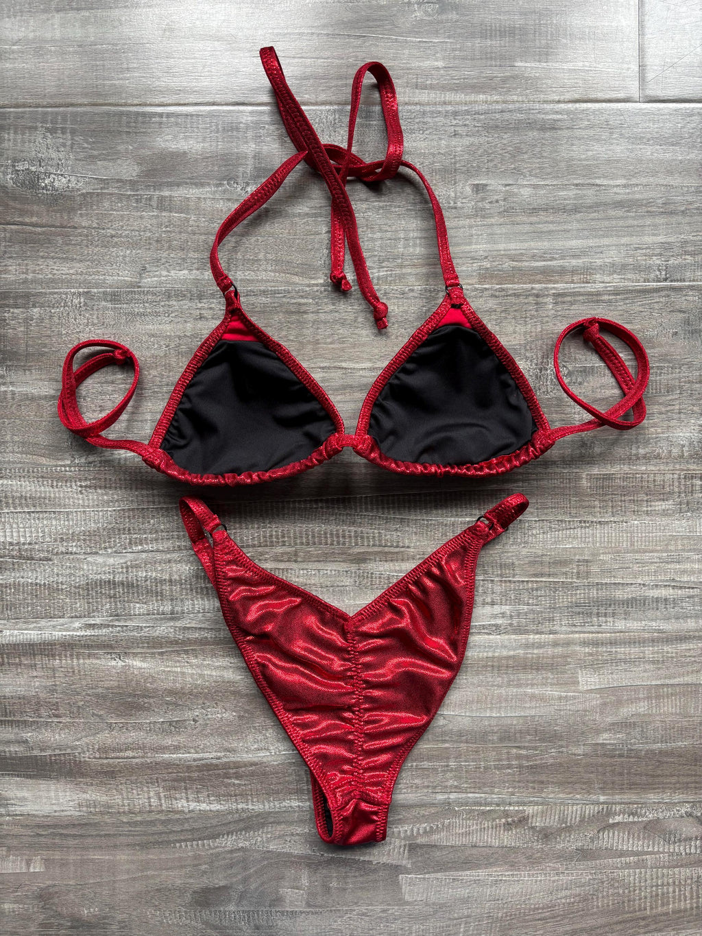 Fit Model Custom Competition Suit - Red Shimmer