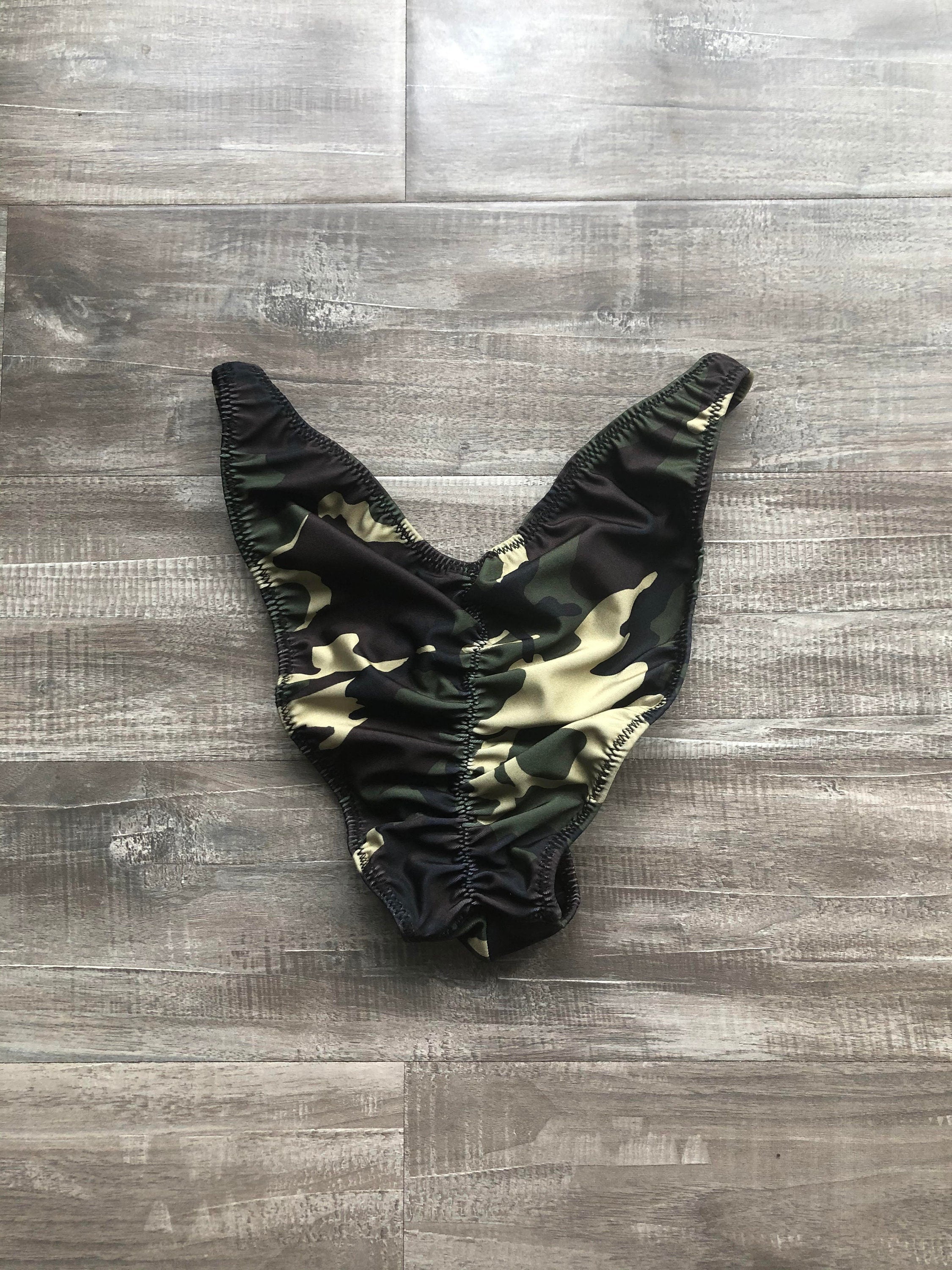 Custom Men's Bodybuilding Competition Trunks - Camo