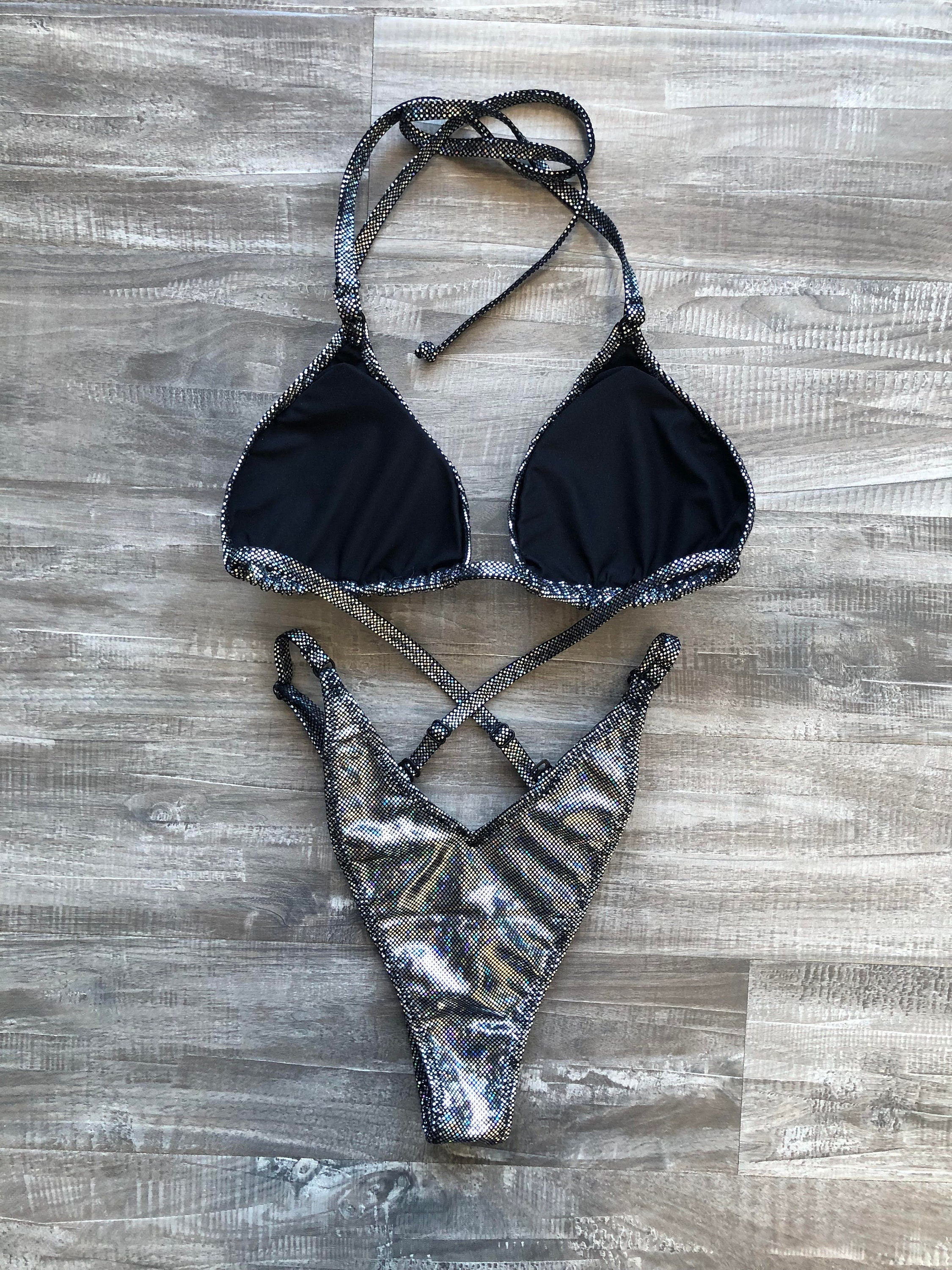 Practice Posing Suit - Black Silver