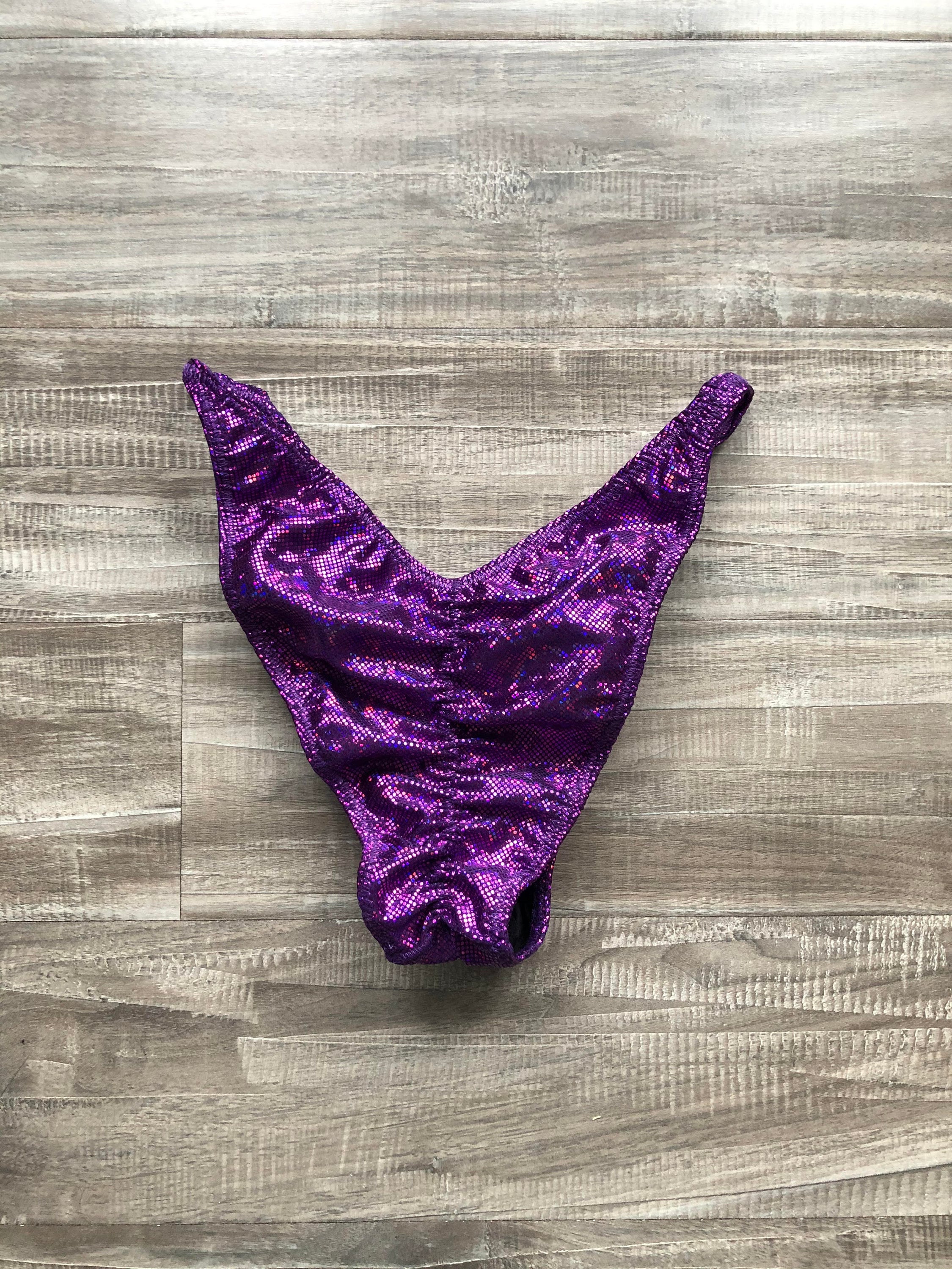 Custom Men's Bodybuilding Competition Trunks - Dark Fuchsia