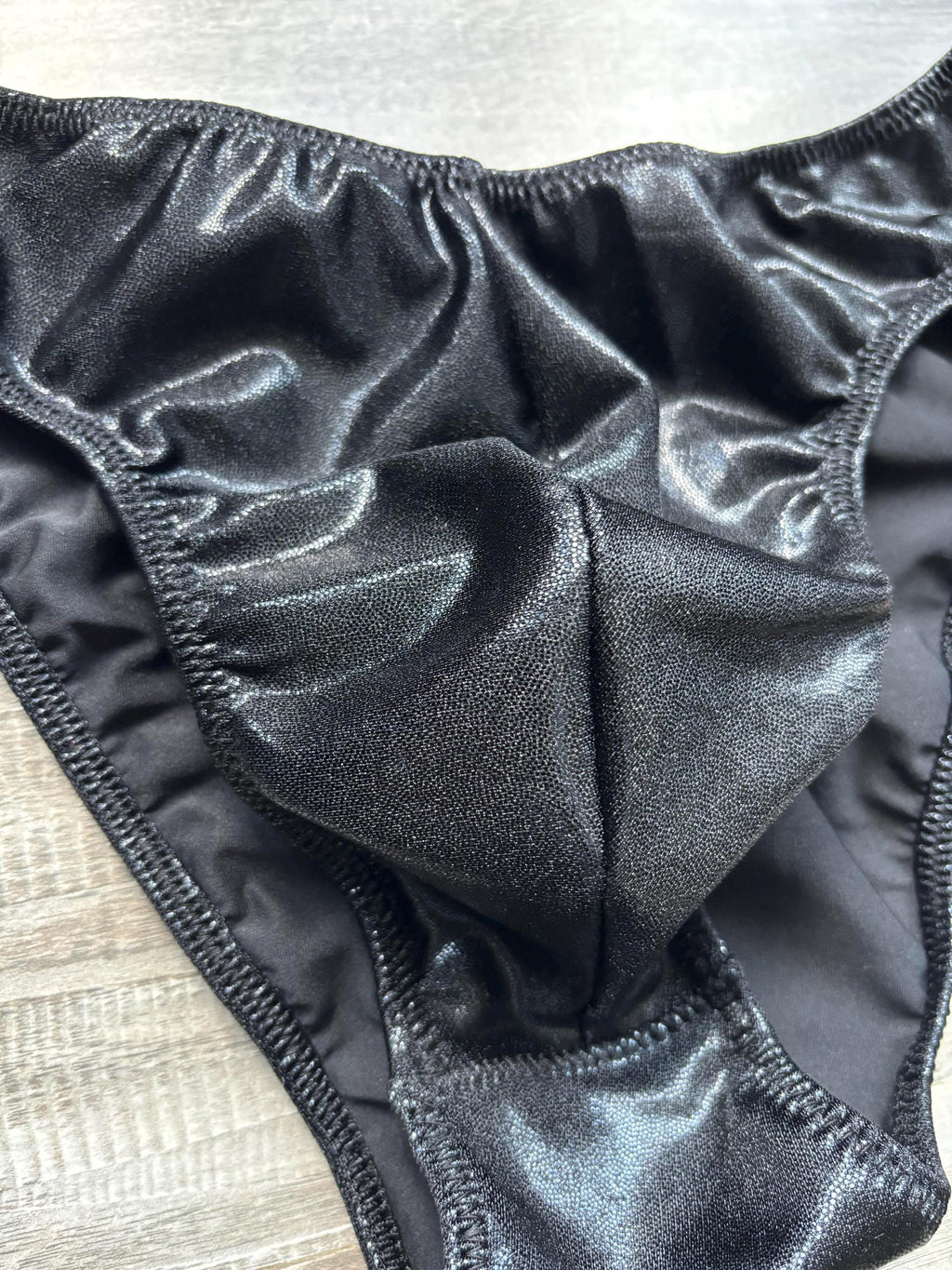 Custom Men's Classic Physique Competition Trunks - Black Shimmer