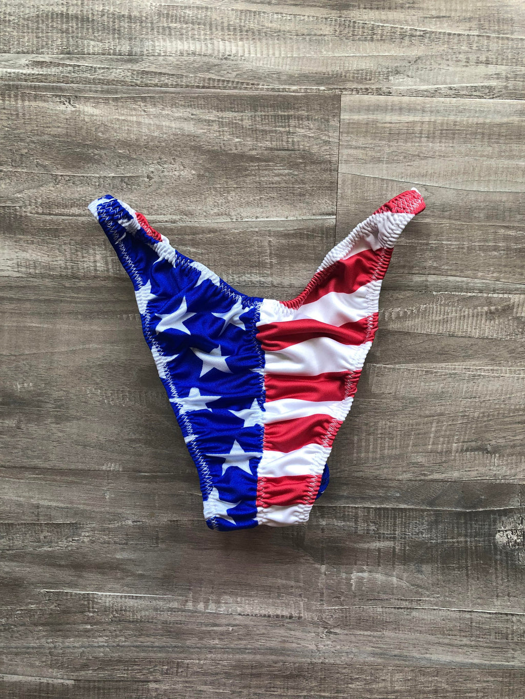 Custom Men's Bodybuilding Competition Trunks - American Flag
