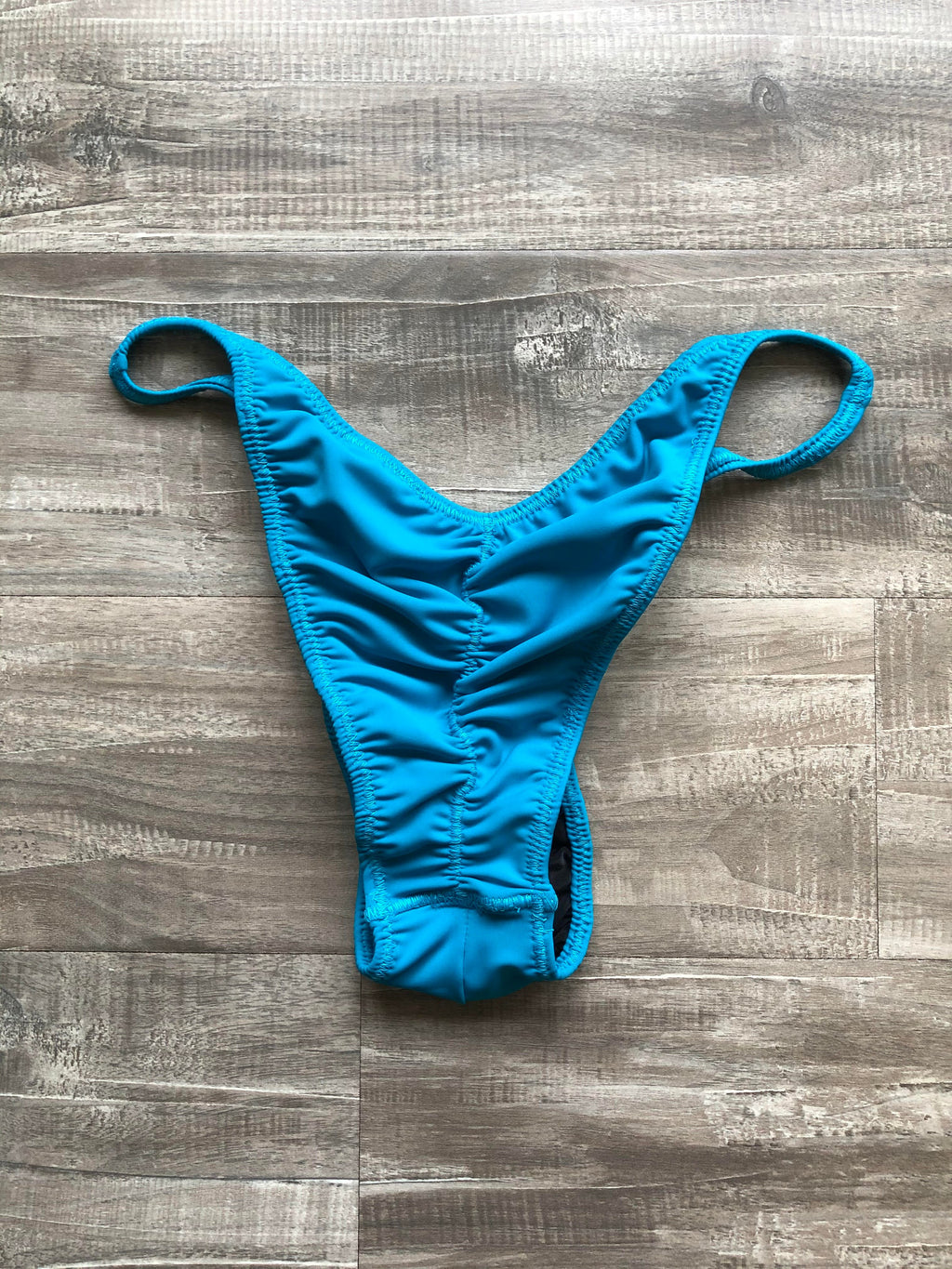 Custom Men's Bodybuilding Competition Trunks - Matte Teal