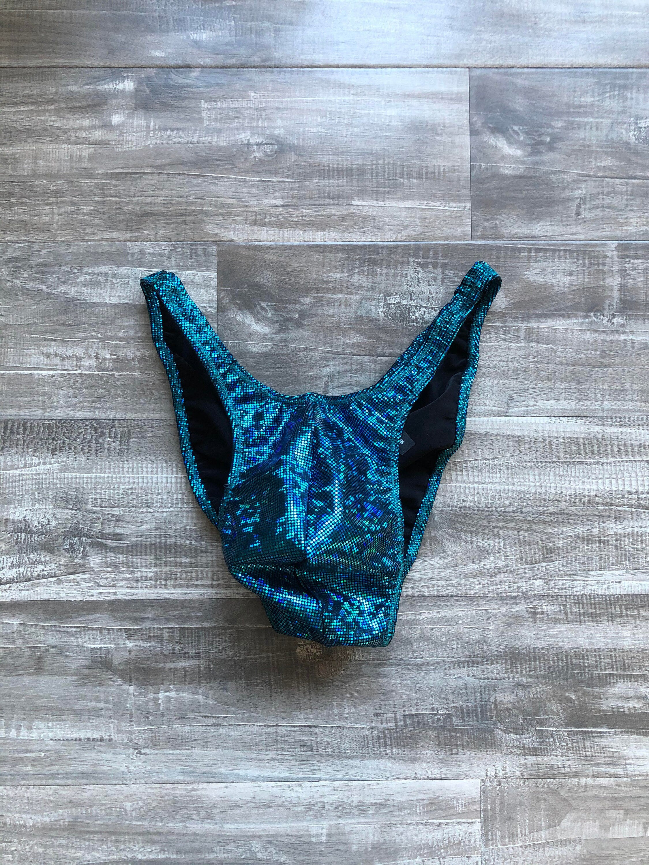 Custom Men's Bodybuilding Competition Trunks - Dark Teal