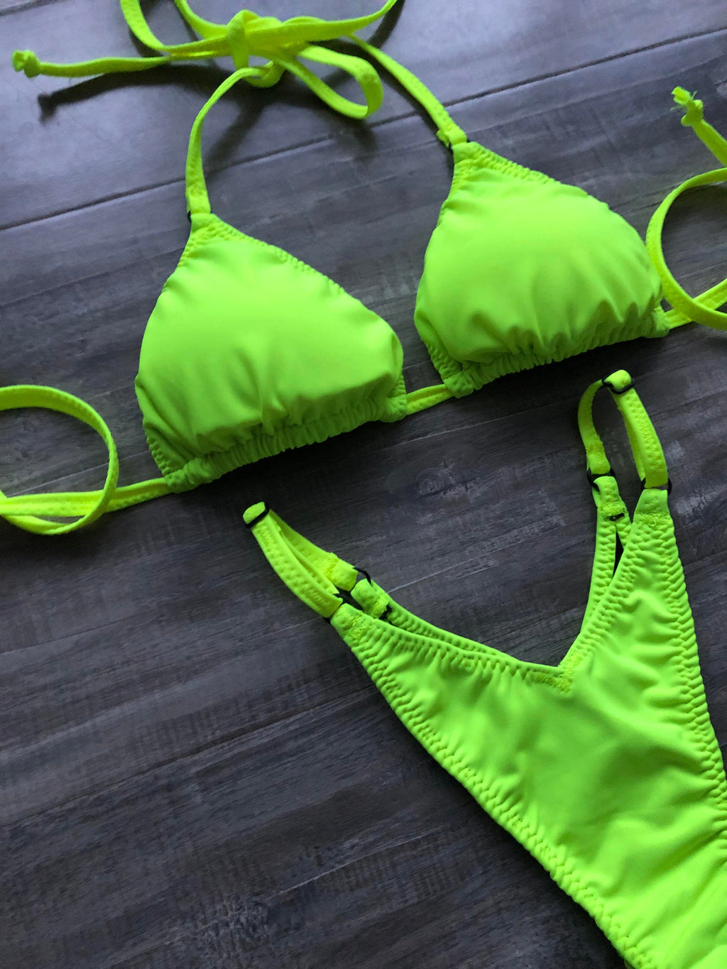 Practice Posing Suit - Neon Yellow