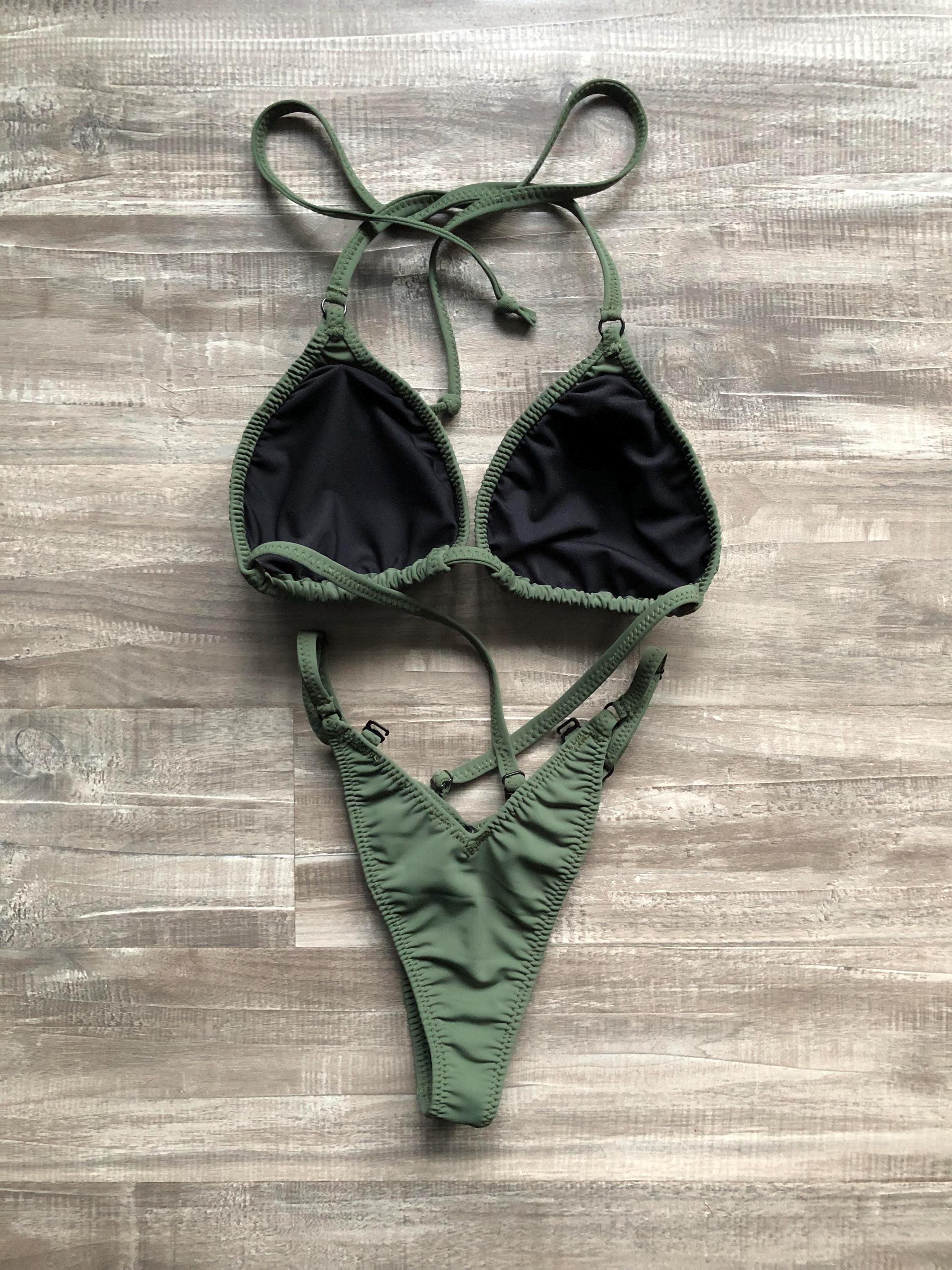 Practice Posing Suit - Matte Army Green