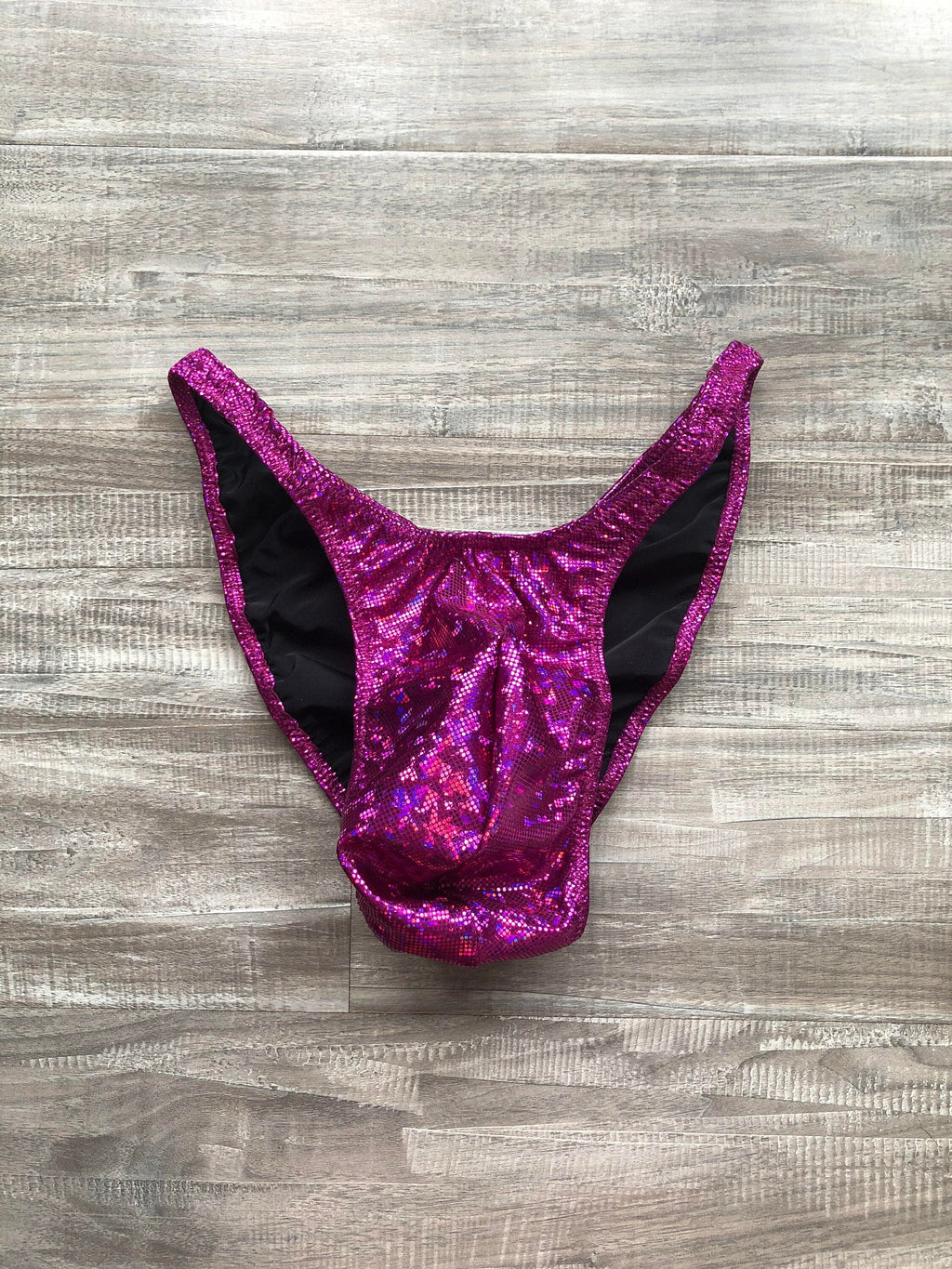Custom Men's Bodybuilding Competition Trunks - Fuchsia